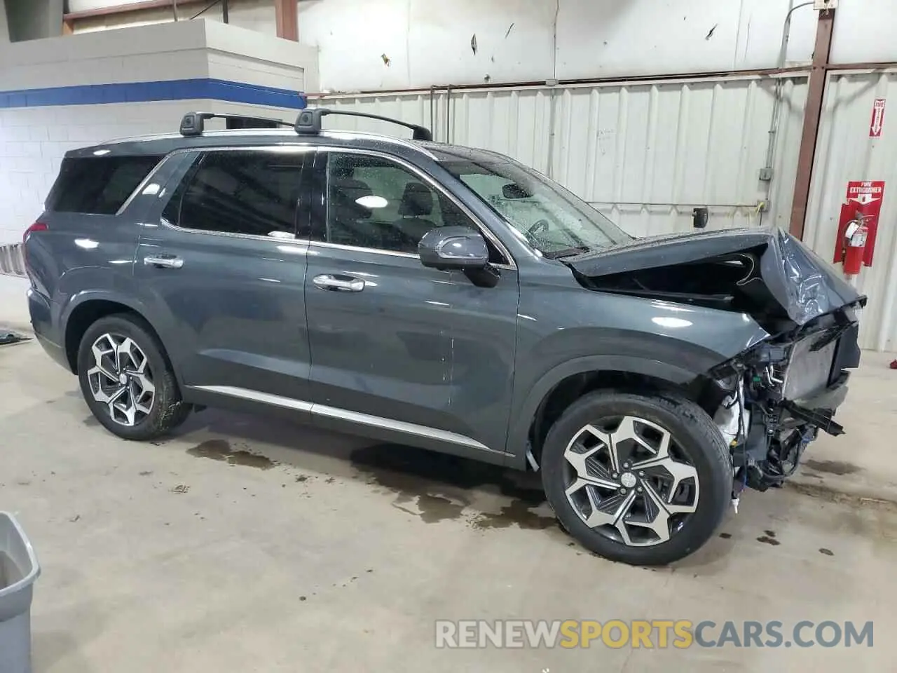 4 fotografías del automóvil dañado KM8R7DHE3NU391103 HYUNDAI PALISADE 2022