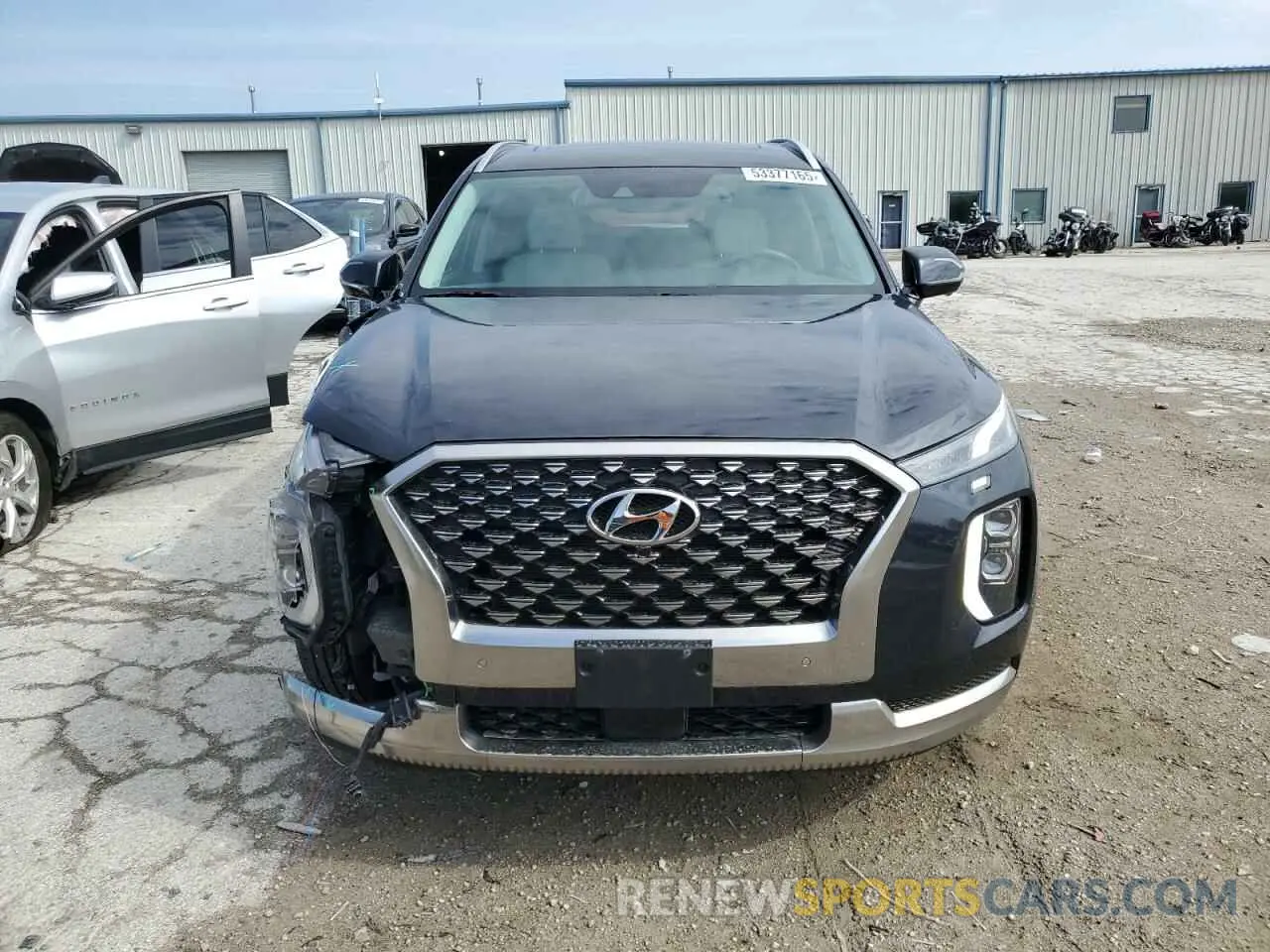 5 fotografías del automóvil dañado KM8R7DHE4NU432497 HYUNDAI PALISADE 2022