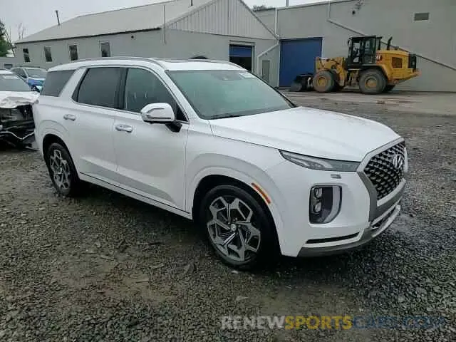 15 fotografías del automóvil dañado KM8R7DHE5NU365022 HYUNDAI PALISADE 2022