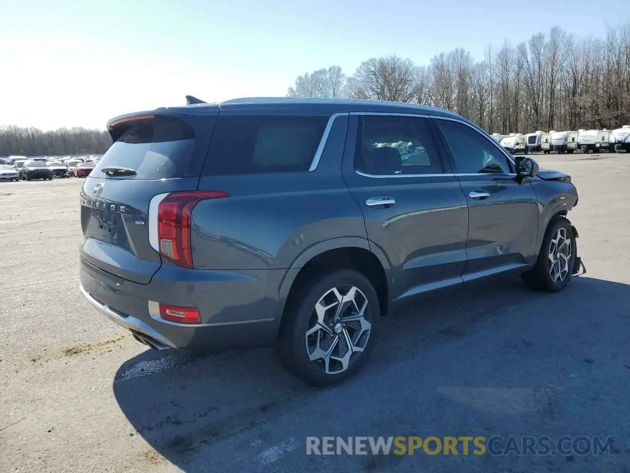 3 fotografías del automóvil dañado KM8R7DHE6NU392875 HYUNDAI PALISADE 2022