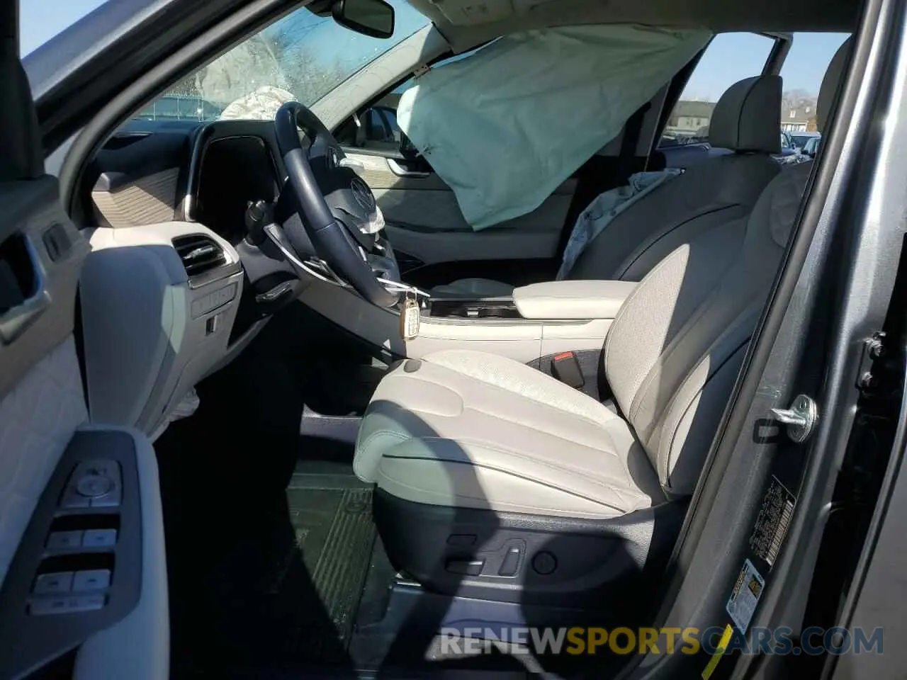7 fotografías del automóvil dañado KM8R7DHE6NU392875 HYUNDAI PALISADE 2022