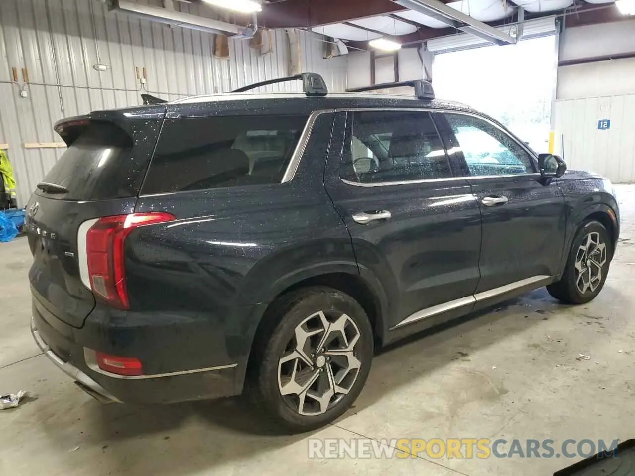 3 fotografías del automóvil dañado KM8R7DHE7NU478504 HYUNDAI PALISADE 2022