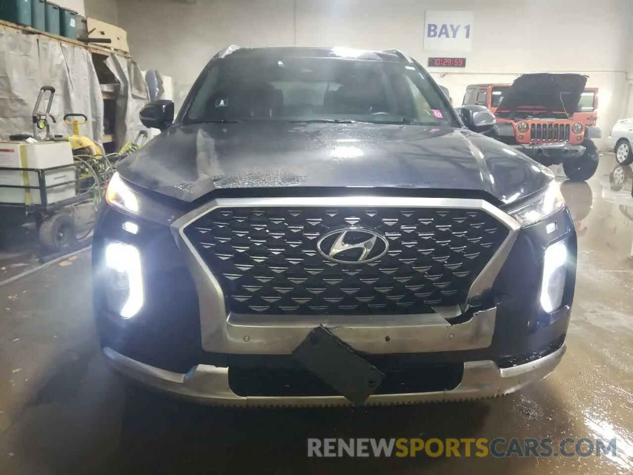 5 fotografías del automóvil dañado KM8R7DHE8NU477653 HYUNDAI PALISADE 2022
