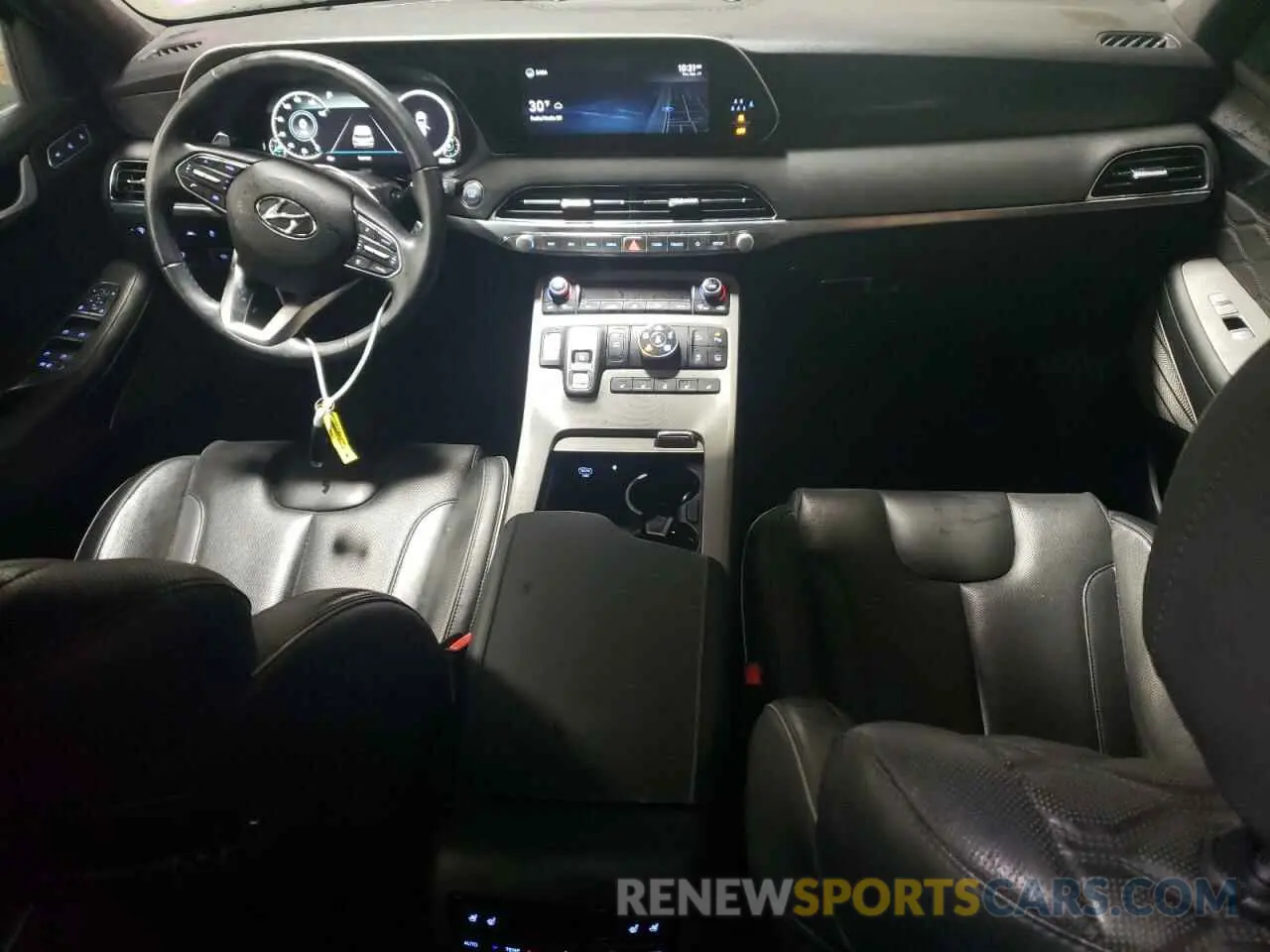 8 fotografías del automóvil dañado KM8R7DHE8NU477653 HYUNDAI PALISADE 2022