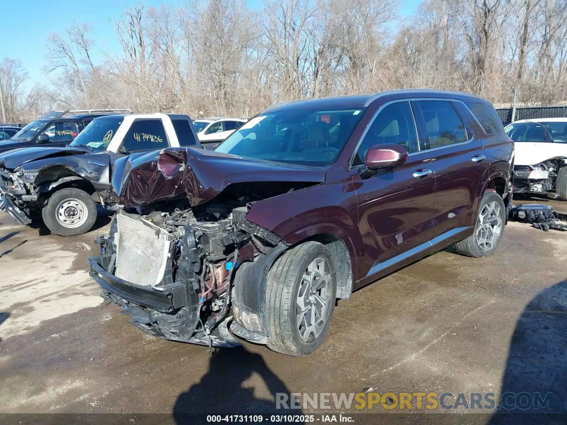 2 fotografías del automóvil dañado KM8R7DHE9NU361569 HYUNDAI PALISADE 2022
