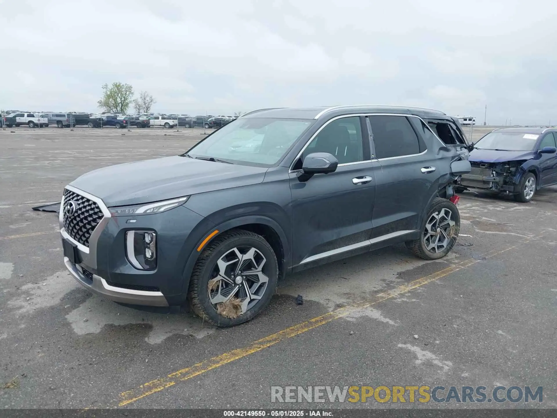 2 fotografías del automóvil dañado KM8R7DHE9NU408776 HYUNDAI PALISADE 2022