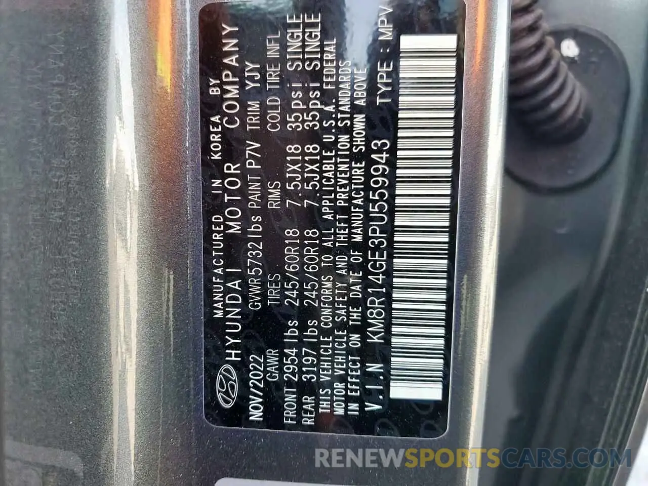 14 fotografías del automóvil dañado KM8R14GE3PU559943 HYUNDAI PALISADE 2023