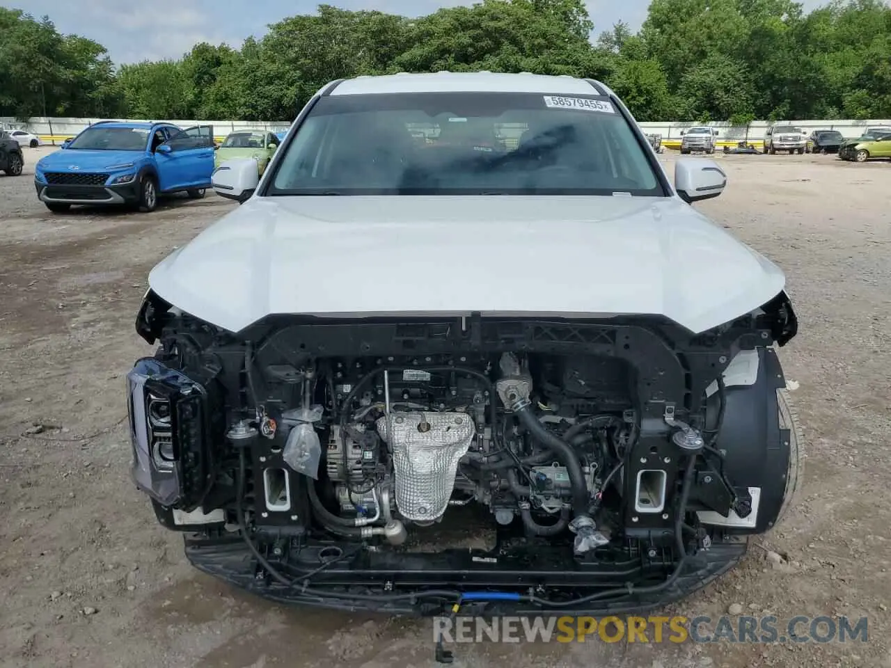 5 fotografías del automóvil dañado KM8R1DGE8PU590833 HYUNDAI PALISADE 2023