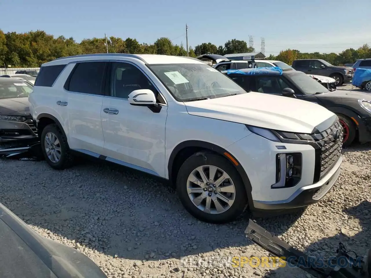 4 fotografías del automóvil dañado KM8R24GE8PU614299 HYUNDAI PALISADE 2023