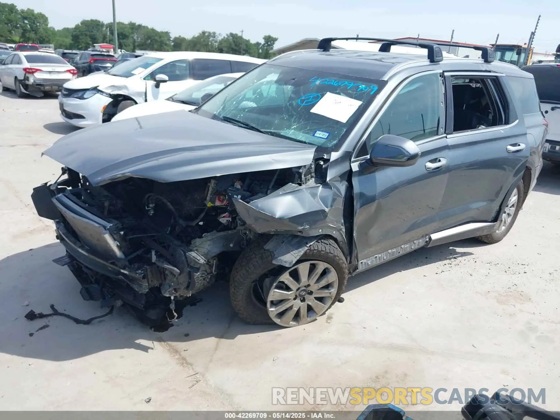 2 fotografías del automóvil dañado KM8R2DGE9PU590806 HYUNDAI PALISADE 2023