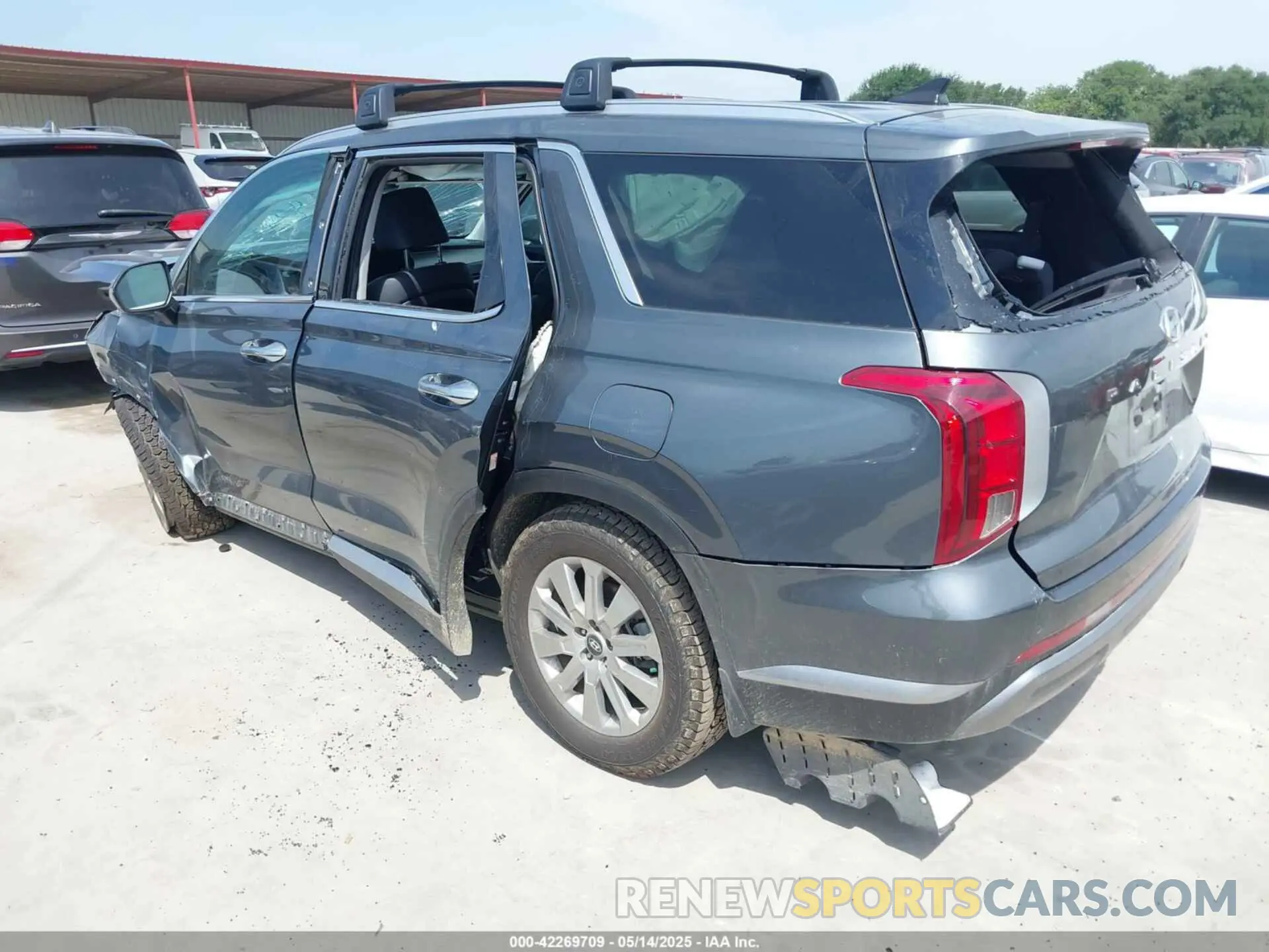 3 fotografías del automóvil dañado KM8R2DGE9PU590806 HYUNDAI PALISADE 2023