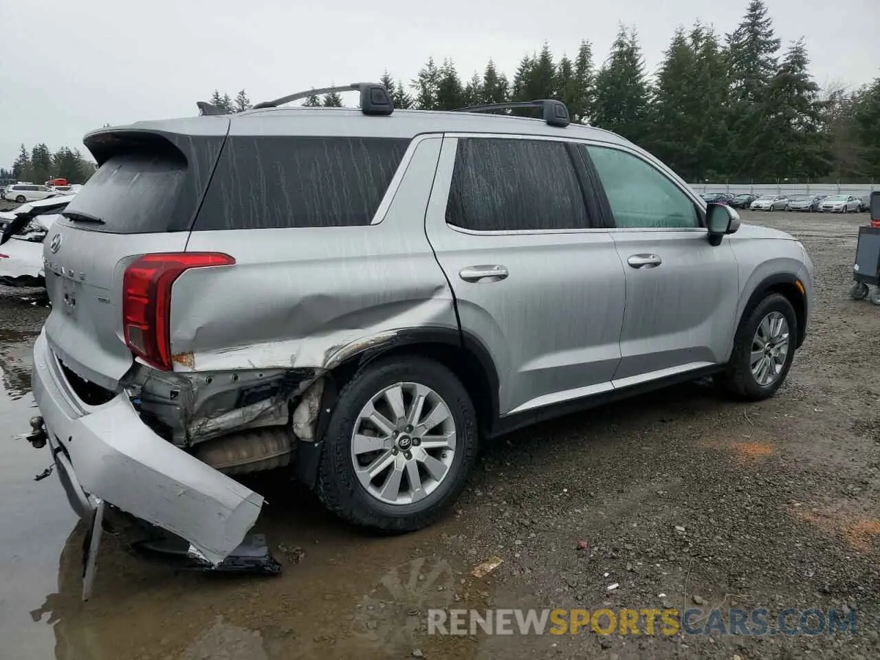 3 fotografías del automóvil dañado KM8R2DGEXPU643674 HYUNDAI PALISADE 2023