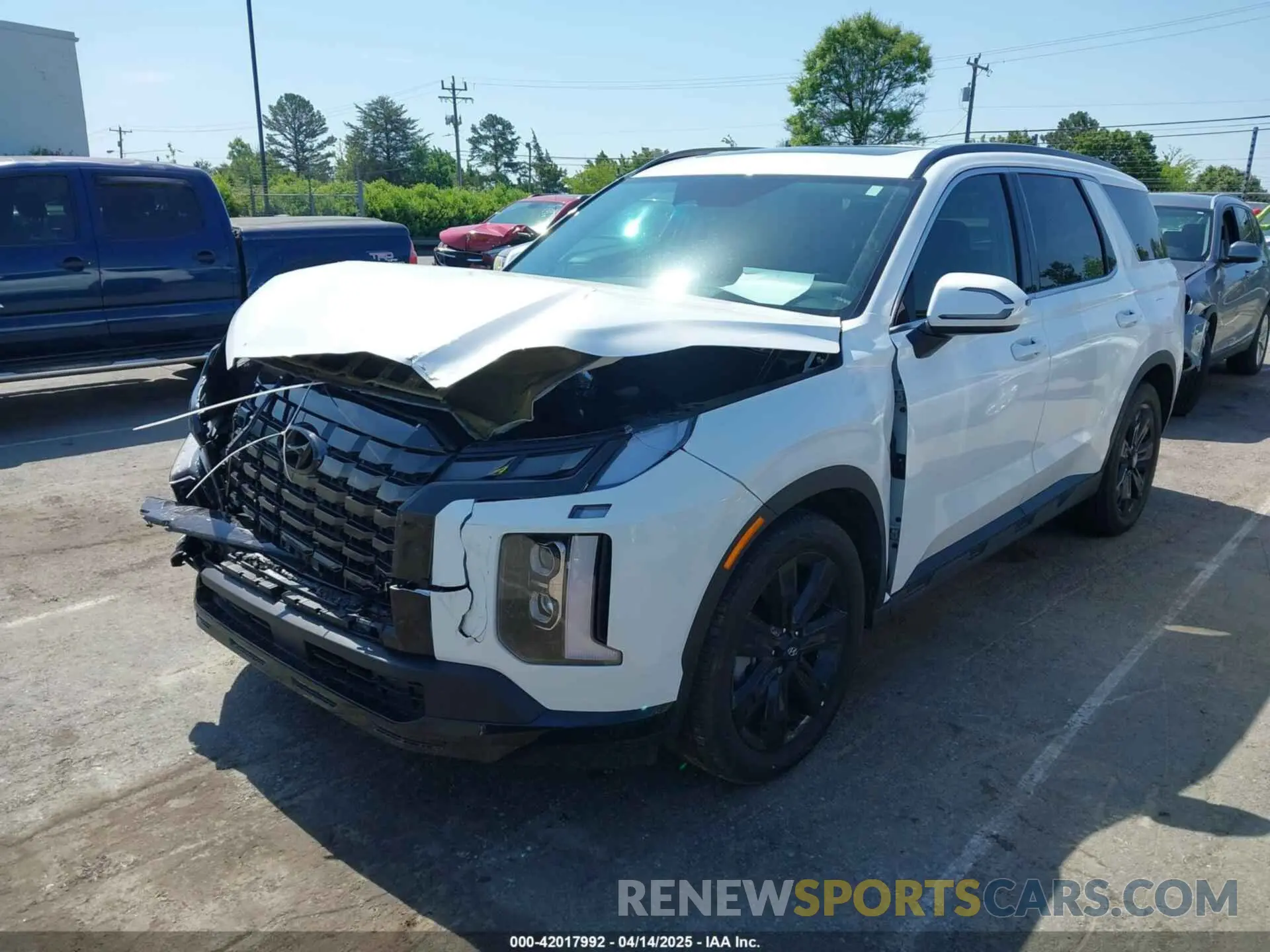 2 fotografías del automóvil dañado KM8R34GE1PU531746 HYUNDAI PALISADE 2023