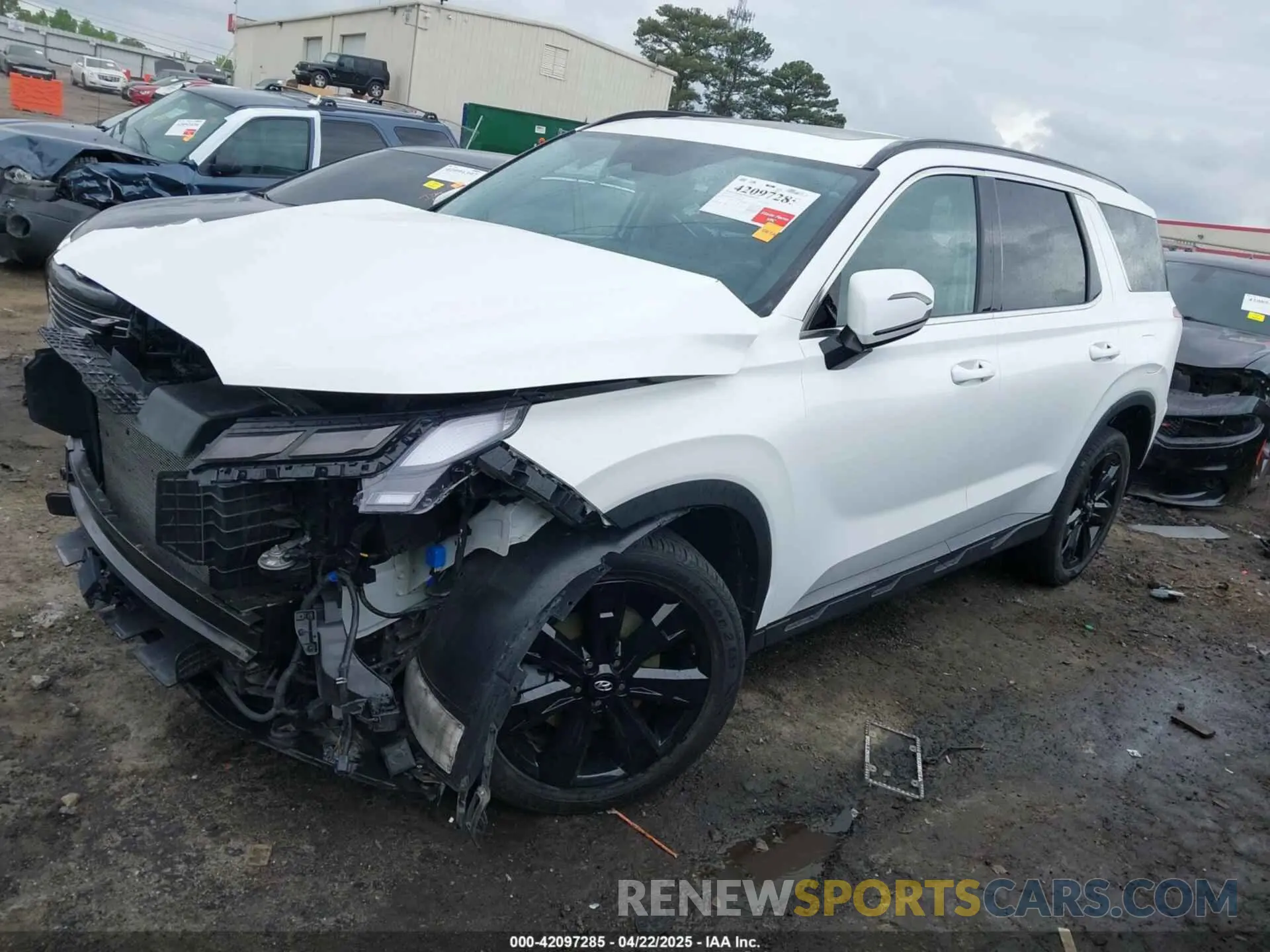 2 fotografías del automóvil dañado KM8R34GE5PU589665 HYUNDAI PALISADE 2023