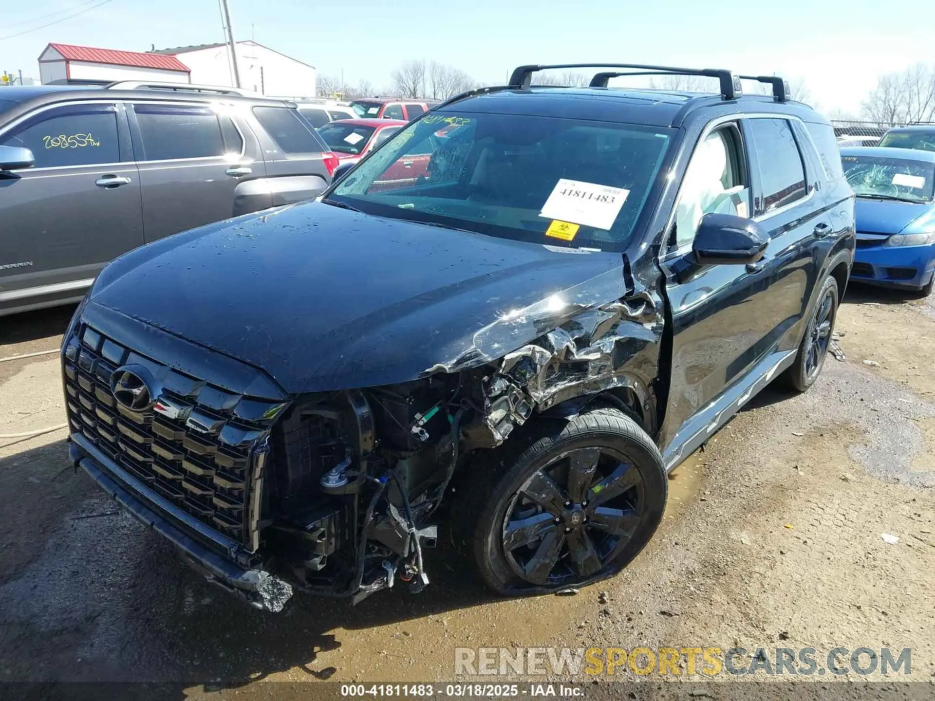 6 fotografías del automóvil dañado KM8R3DGE3PU499396 HYUNDAI PALISADE 2023