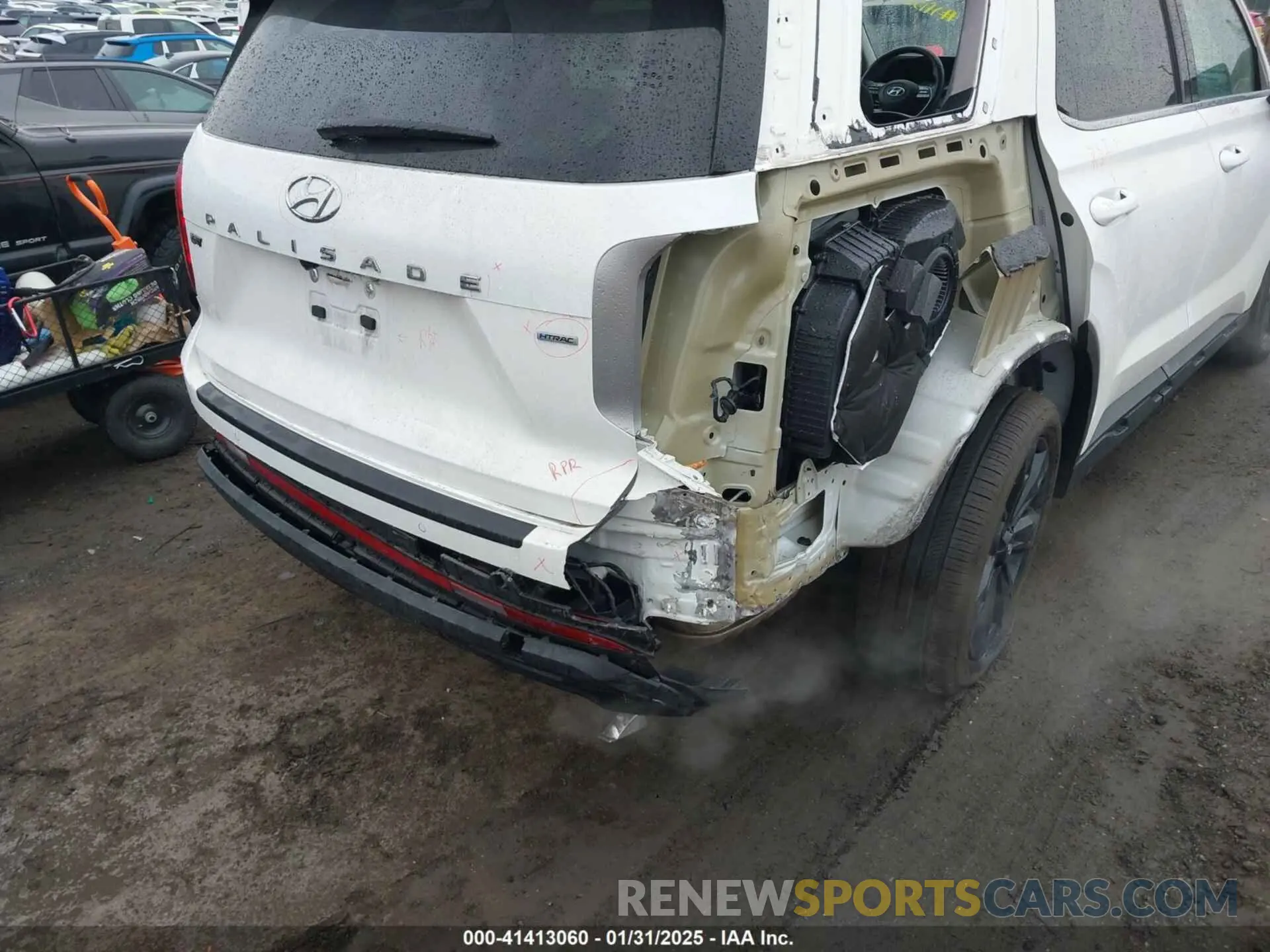 19 fotografías del automóvil dañado KM8R3DGE5PU602396 HYUNDAI PALISADE 2023