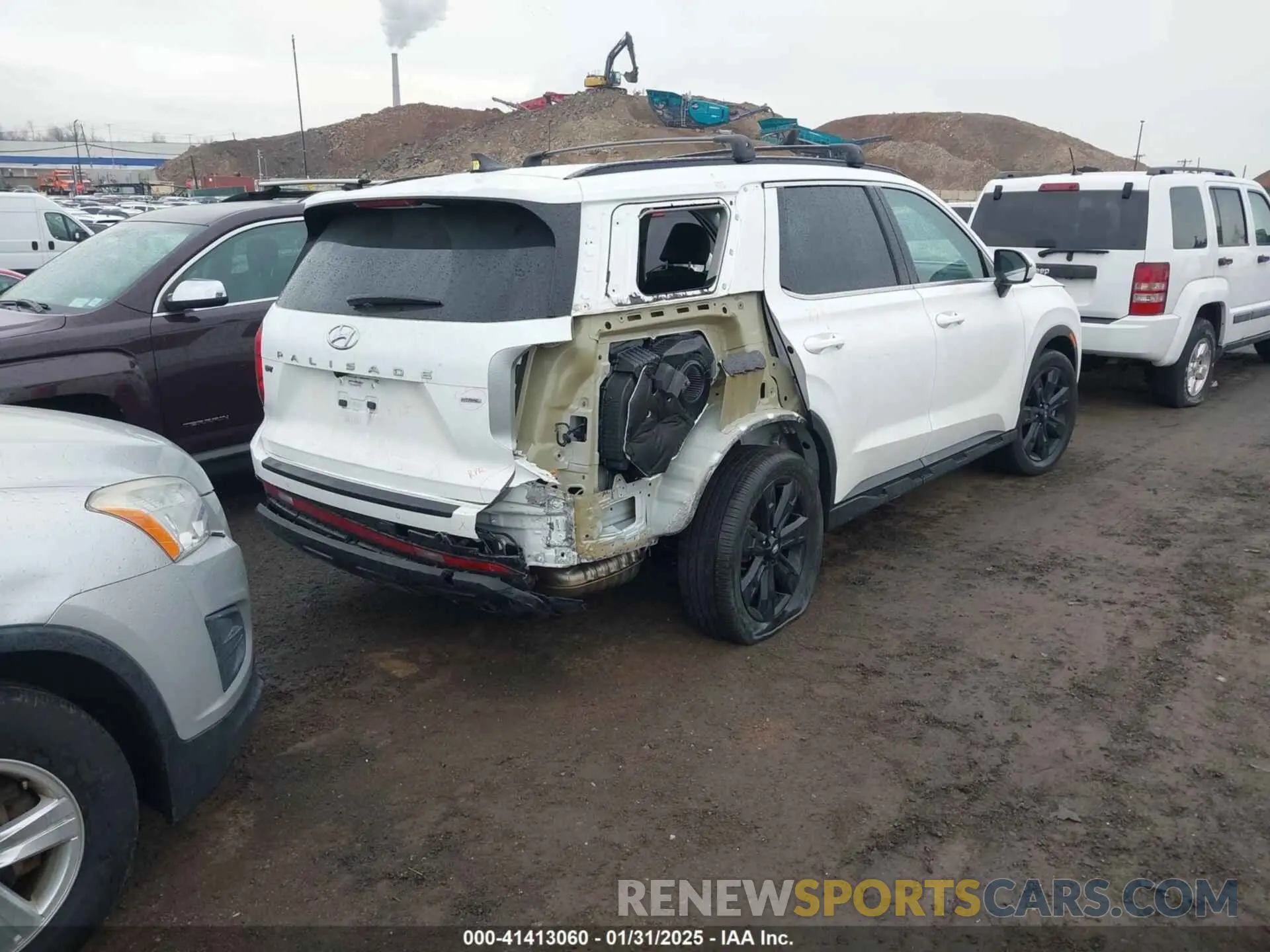 4 fotografías del automóvil dañado KM8R3DGE5PU602396 HYUNDAI PALISADE 2023