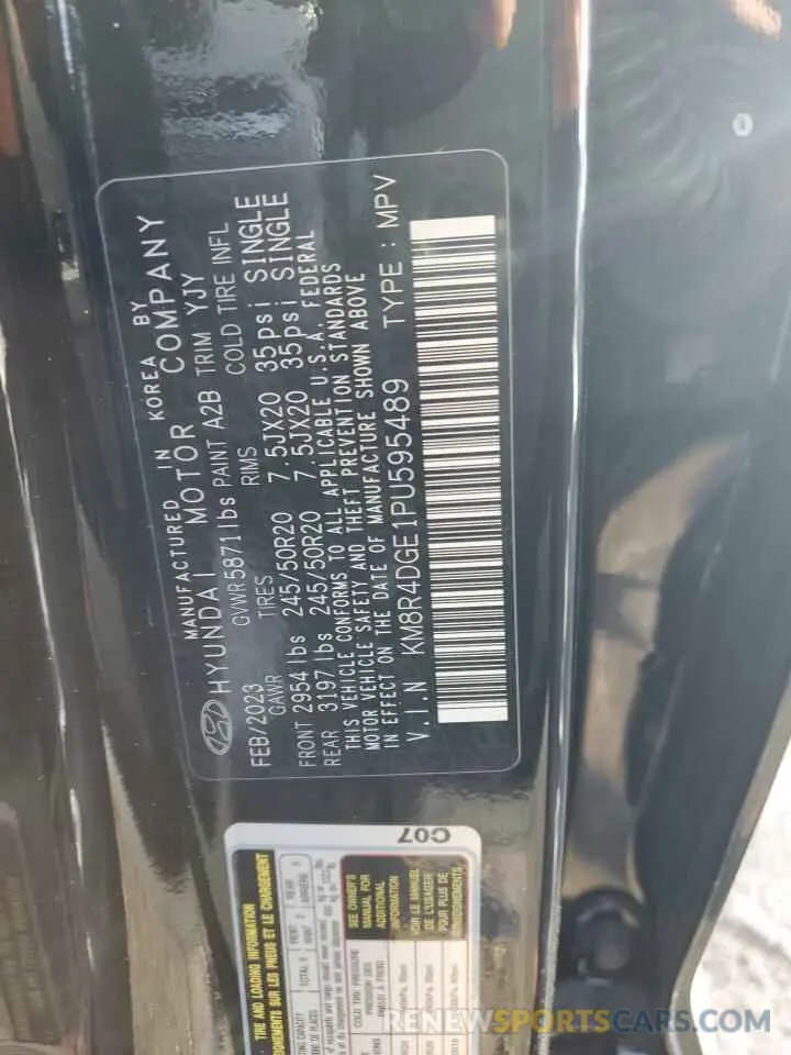 13 fotografías del automóvil dañado KM8R4DGE1PU595489 HYUNDAI PALISADE 2023