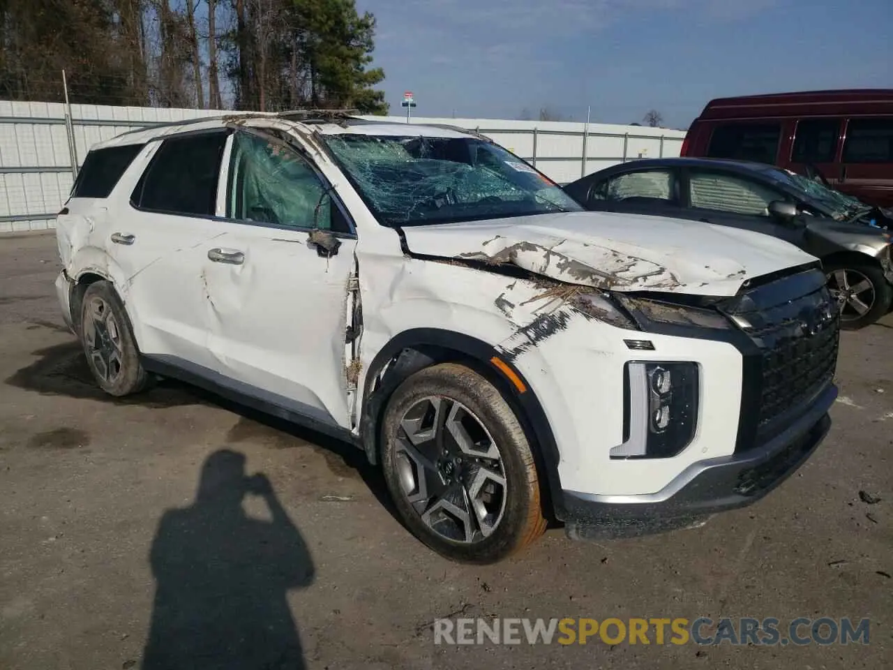 4 fotografías del automóvil dañado KM8R4DGE4PU628291 HYUNDAI PALISADE 2023