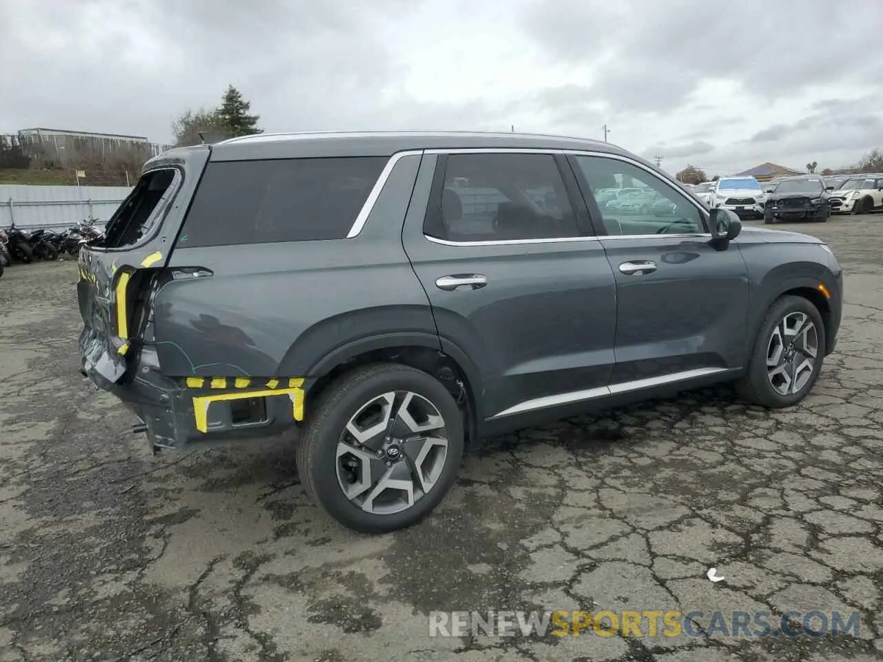 3 fotografías del automóvil dañado KM8R54GE9PU491751 HYUNDAI PALISADE 2023