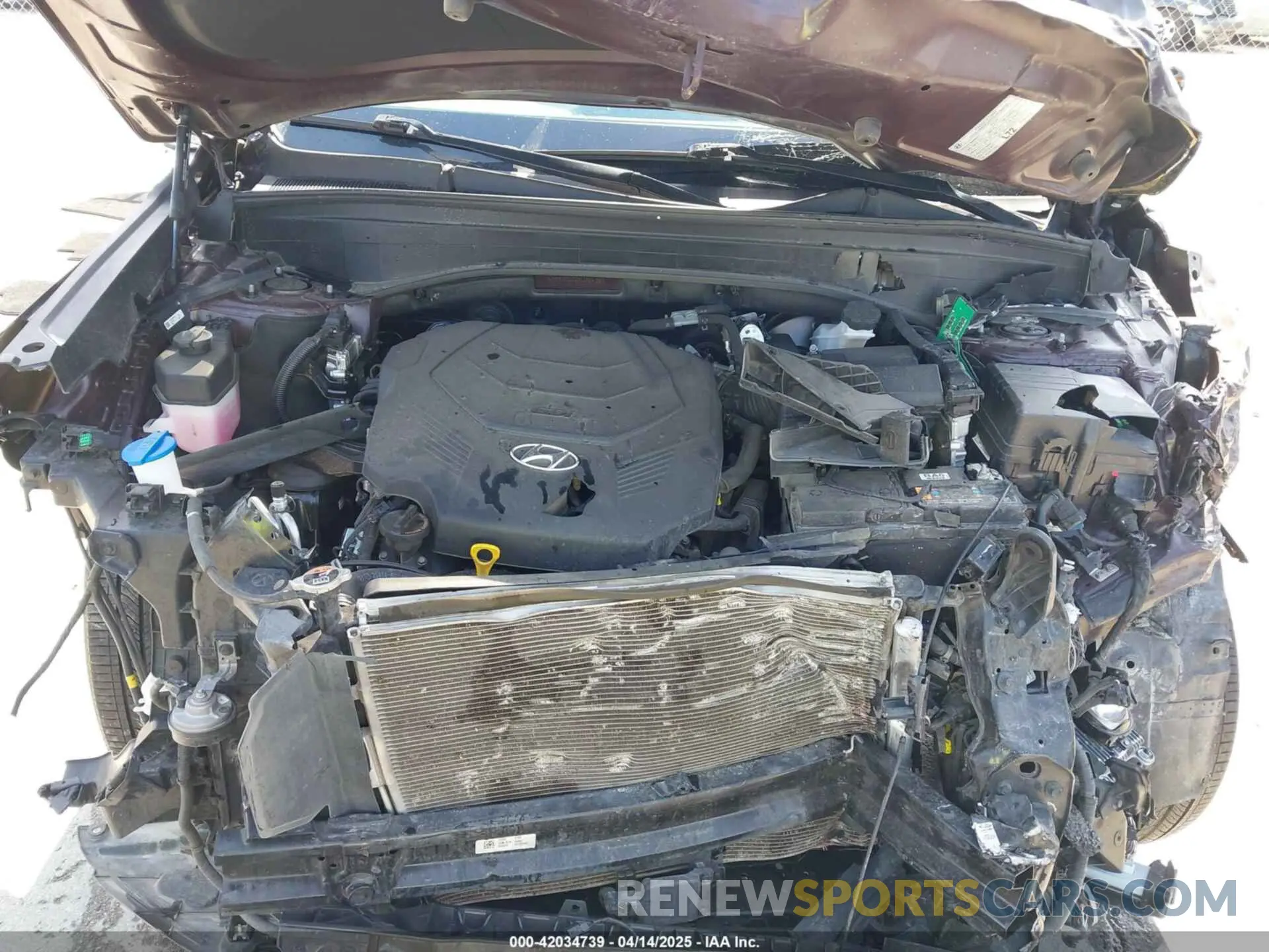 10 fotografías del automóvil dañado KM8R5DGE0PU564263 HYUNDAI PALISADE 2023