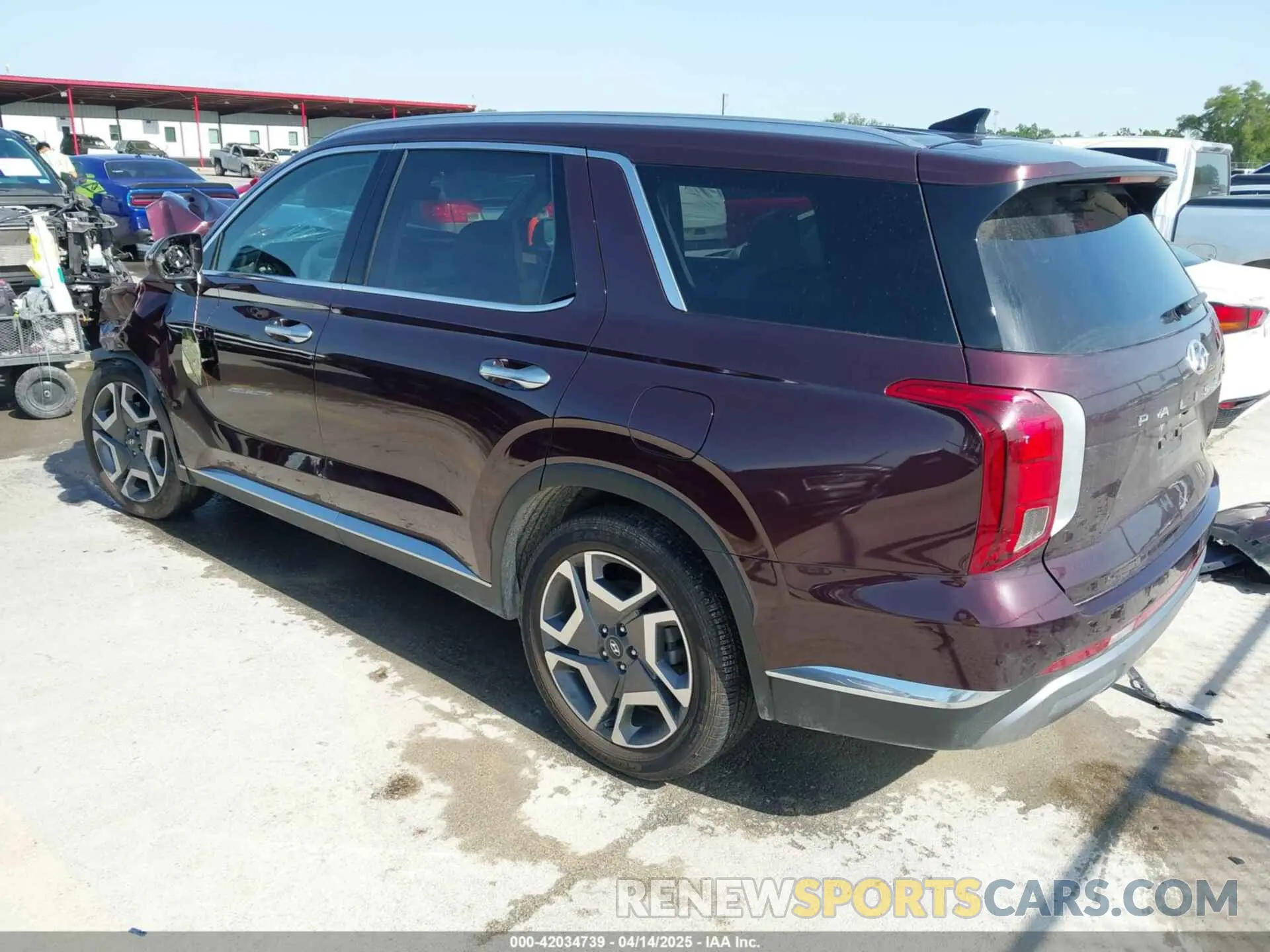 3 fotografías del automóvil dañado KM8R5DGE0PU564263 HYUNDAI PALISADE 2023