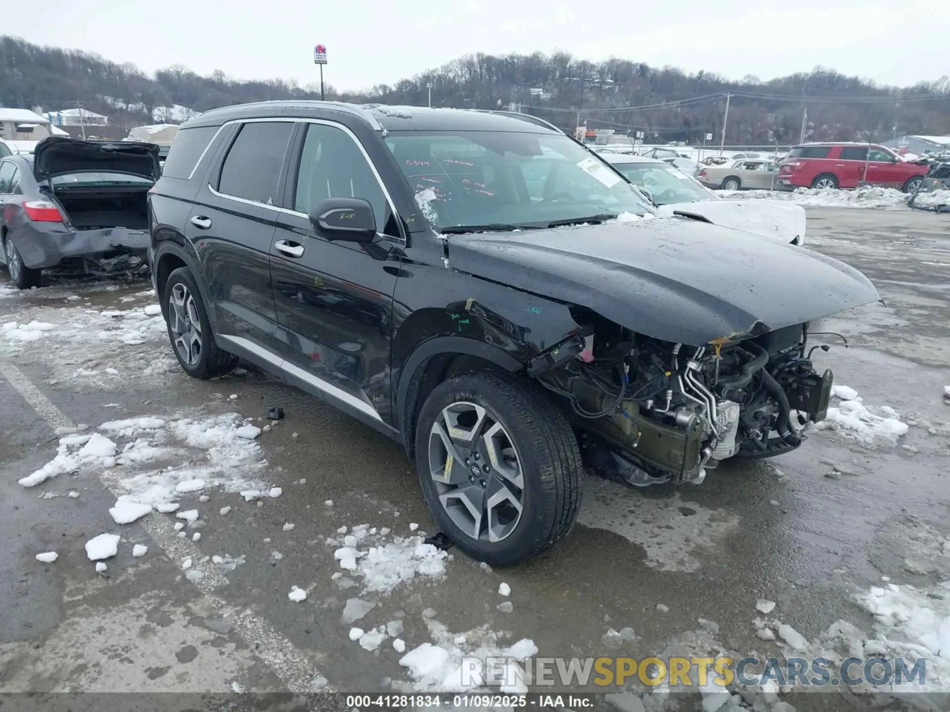 1 fotografías del automóvil dañado KM8R5DGE3PU565438 HYUNDAI PALISADE 2023