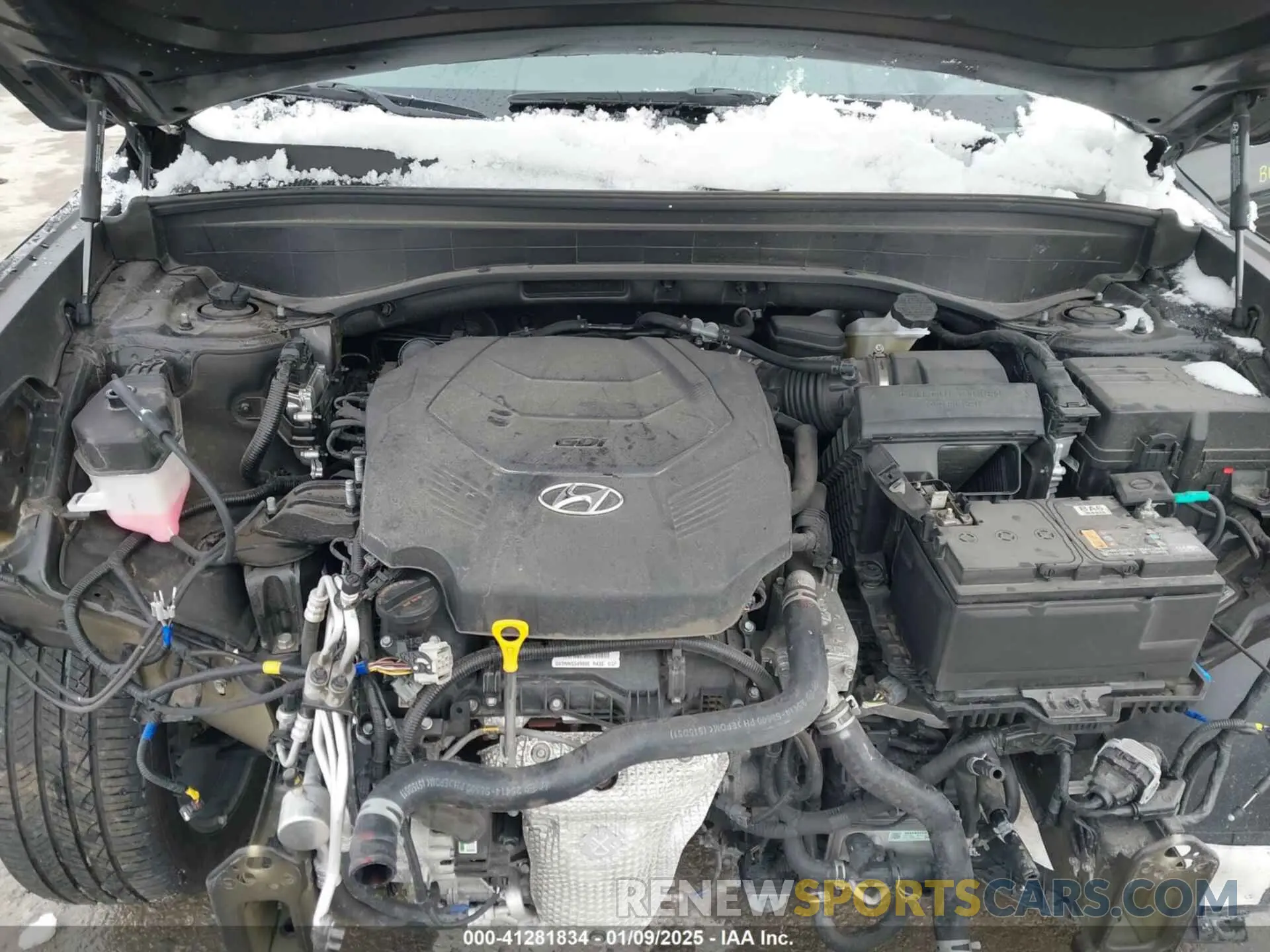 10 fotografías del automóvil dañado KM8R5DGE3PU565438 HYUNDAI PALISADE 2023