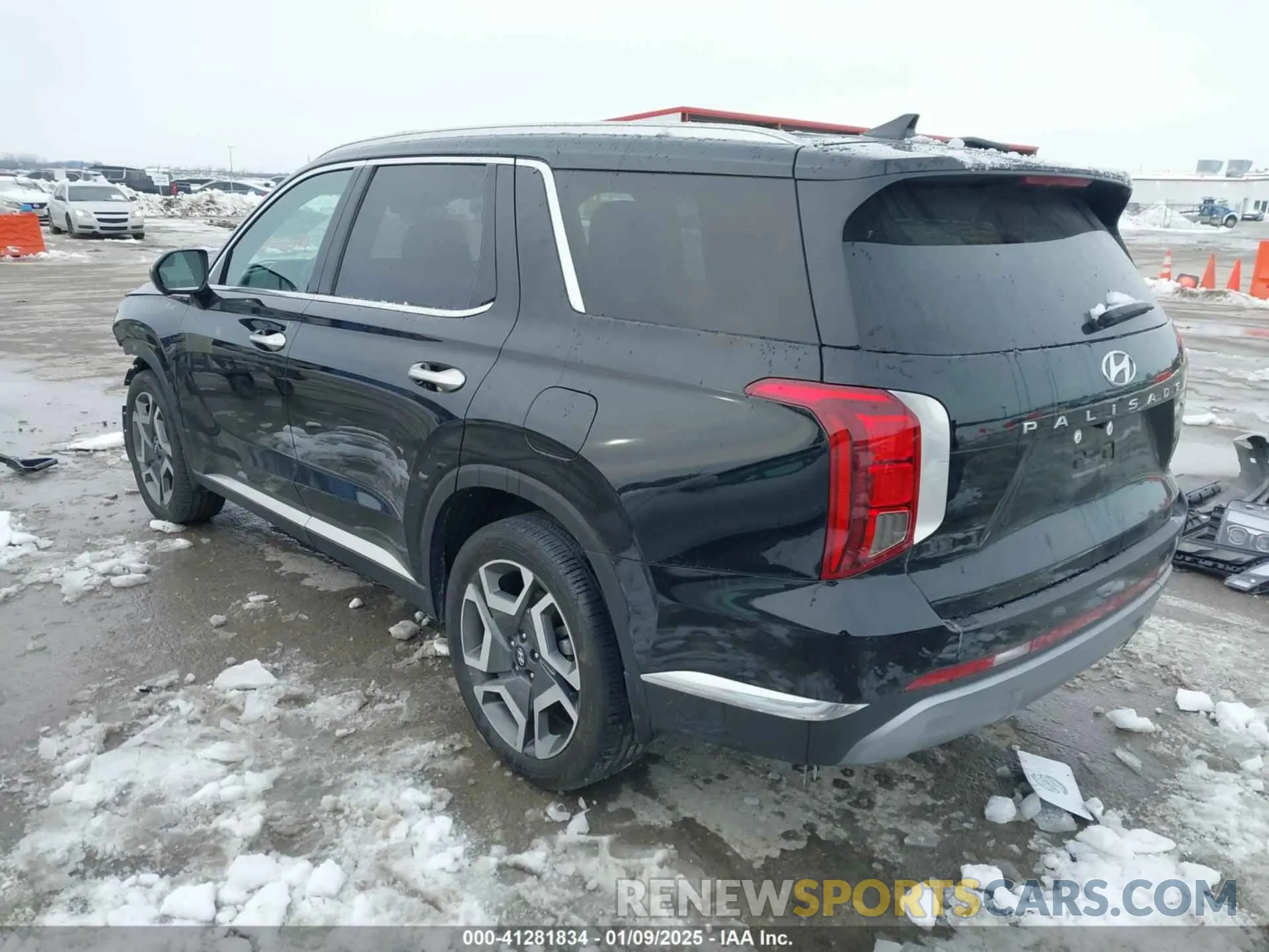 3 fotografías del automóvil dañado KM8R5DGE3PU565438 HYUNDAI PALISADE 2023