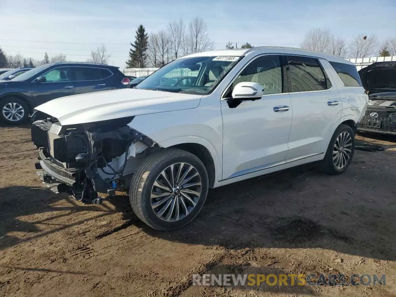 1 fotografías del automóvil dañado KM8R5DGE3PU598908 HYUNDAI PALISADE 2023