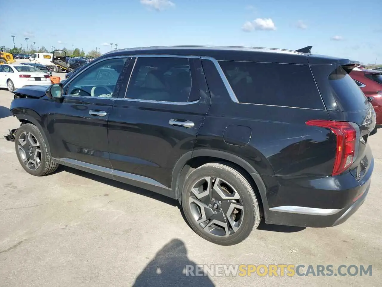 2 fotografías del automóvil dañado KM8R5DGE3PU633107 HYUNDAI PALISADE 2023