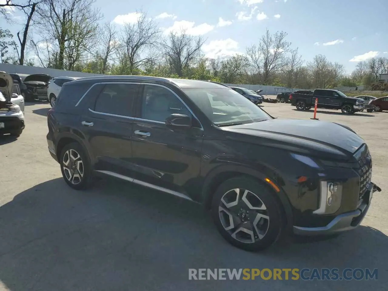 4 fotografías del automóvil dañado KM8R5DGE3PU633107 HYUNDAI PALISADE 2023