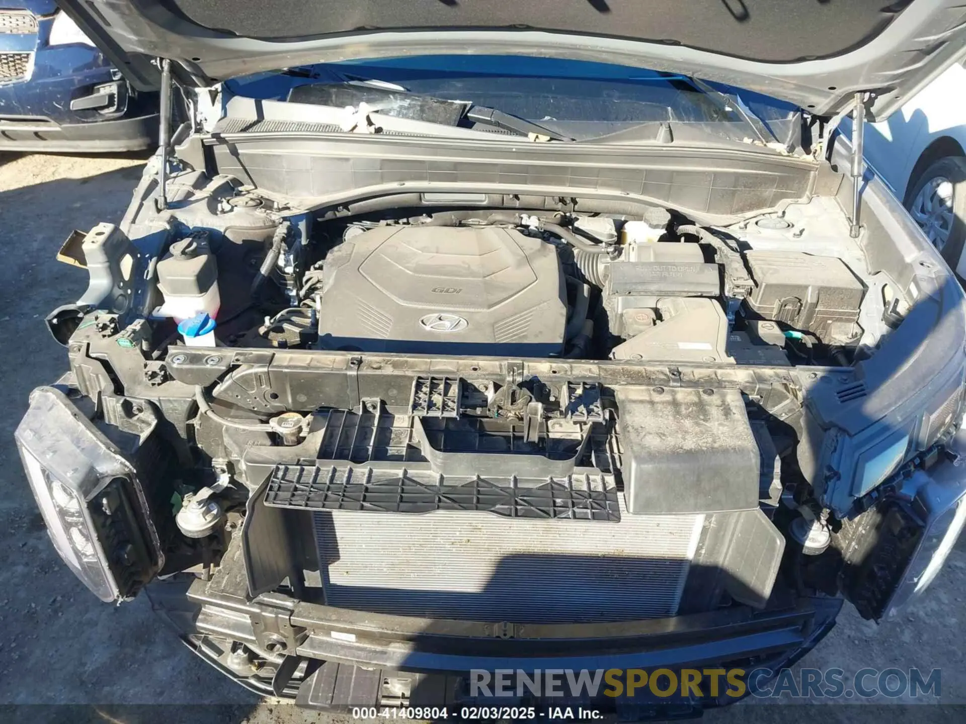 10 fotografías del automóvil dañado KM8R5DGE4PU566419 HYUNDAI PALISADE 2023