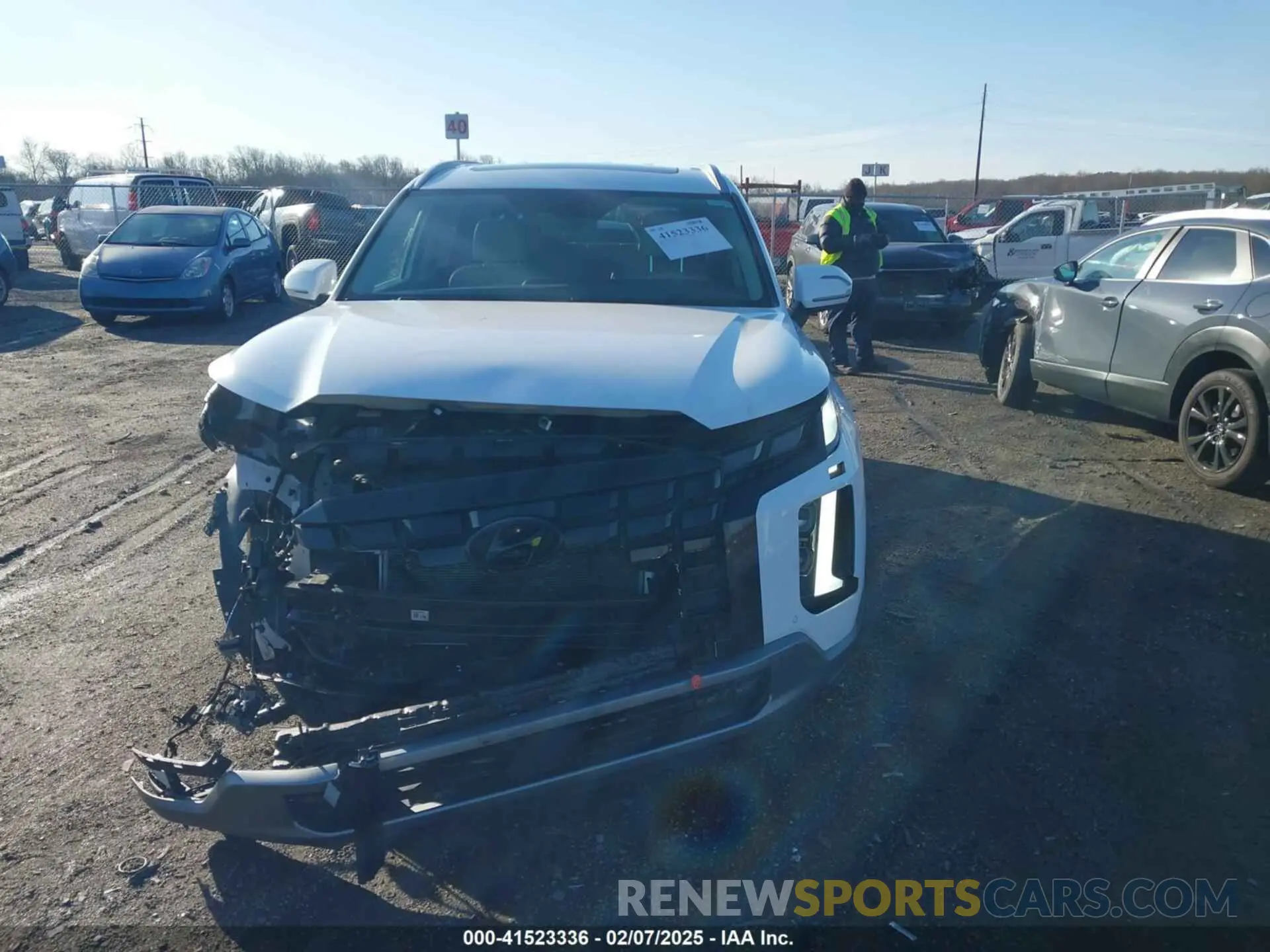 12 fotografías del automóvil dañado KM8R5DGE8PU503291 HYUNDAI PALISADE 2023