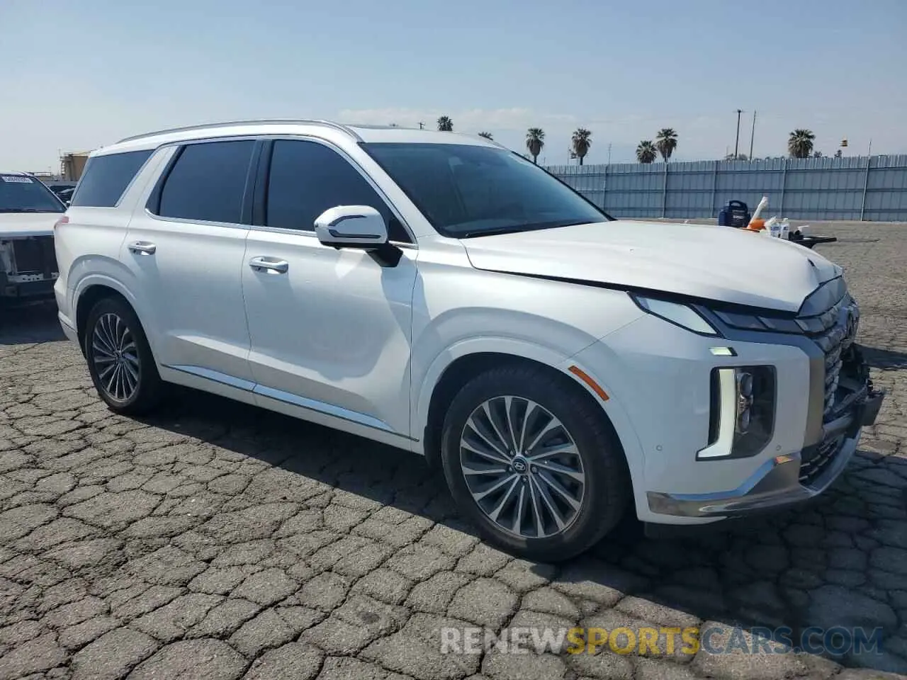 4 fotografías del automóvil dañado KM8R74GE3PU571816 HYUNDAI PALISADE 2023