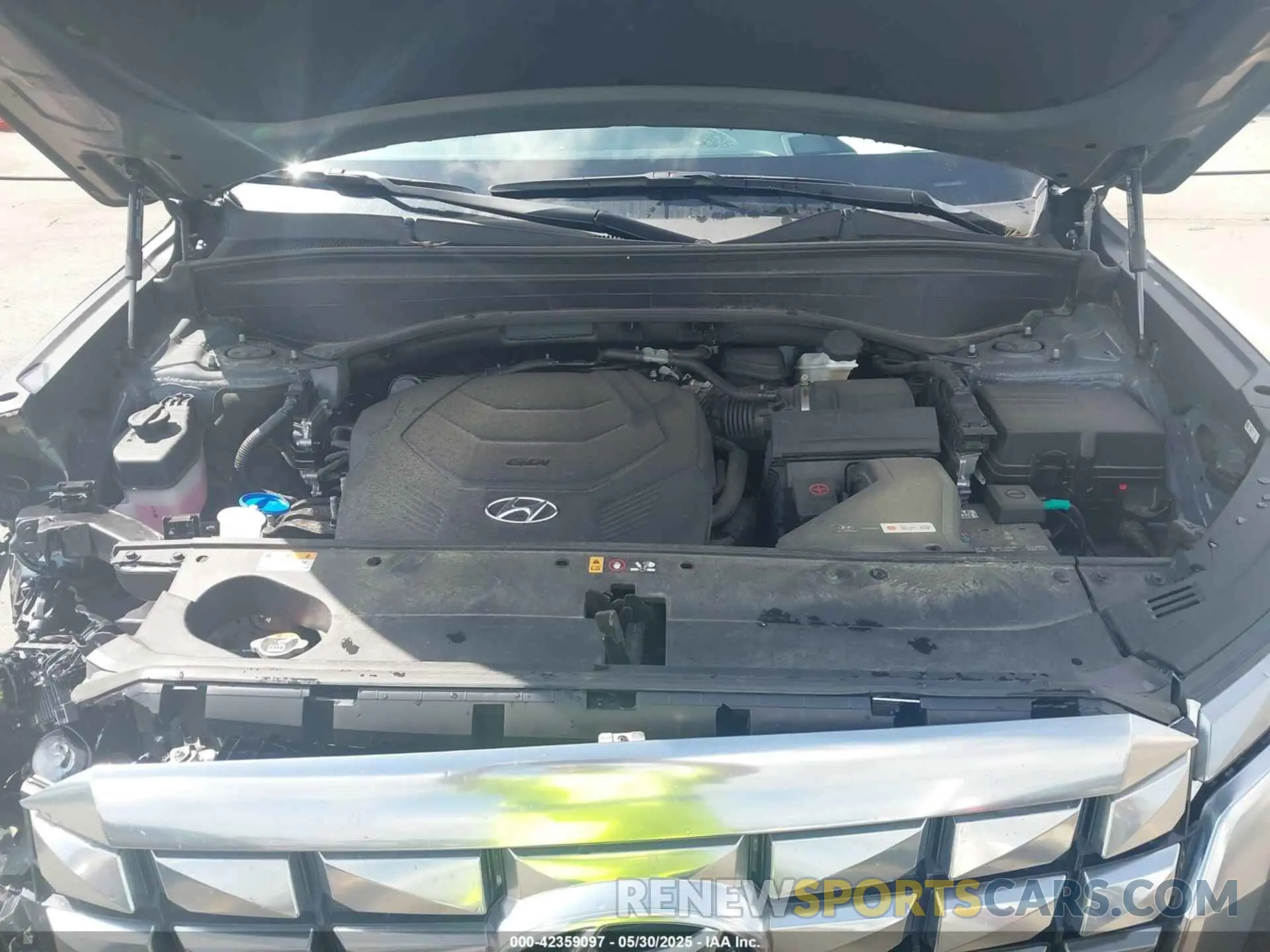 10 fotografías del automóvil dañado KM8R74GE3PU625518 HYUNDAI PALISADE 2023