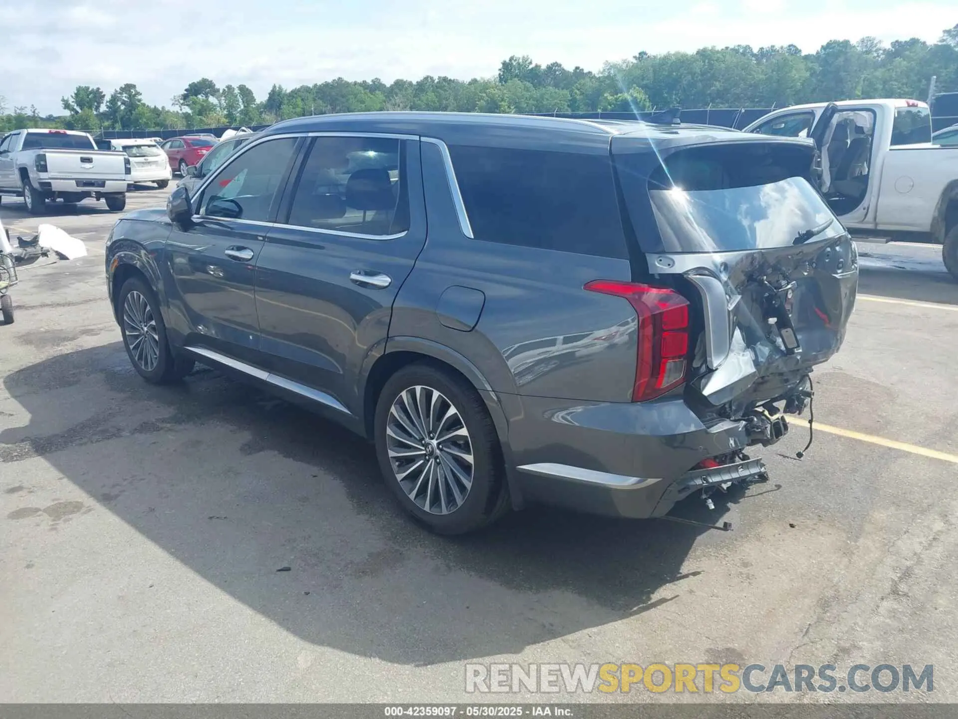 3 fotografías del automóvil dañado KM8R74GE3PU625518 HYUNDAI PALISADE 2023