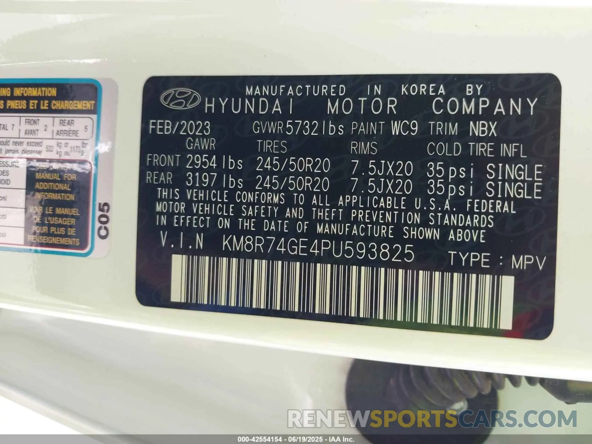 9 fotografías del automóvil dañado KM8R74GE4PU593825 HYUNDAI PALISADE 2023