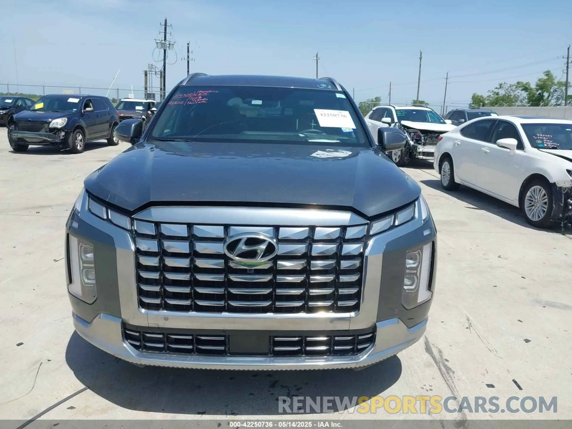 12 fotografías del automóvil dañado KM8R74GE5PU501315 HYUNDAI PALISADE 2023