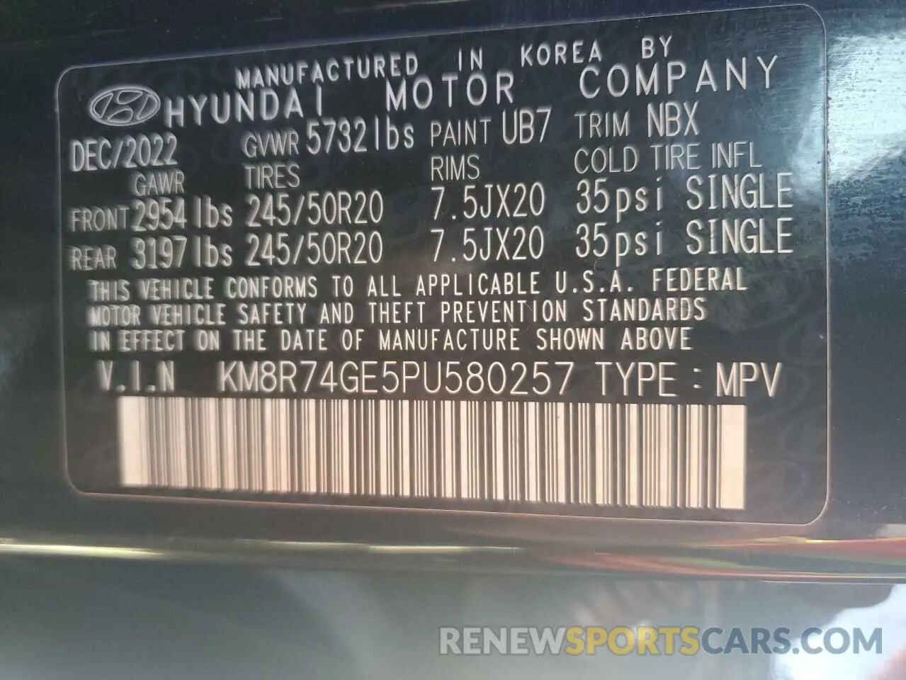 13 fotografías del automóvil dañado KM8R74GE5PU580257 HYUNDAI PALISADE 2023