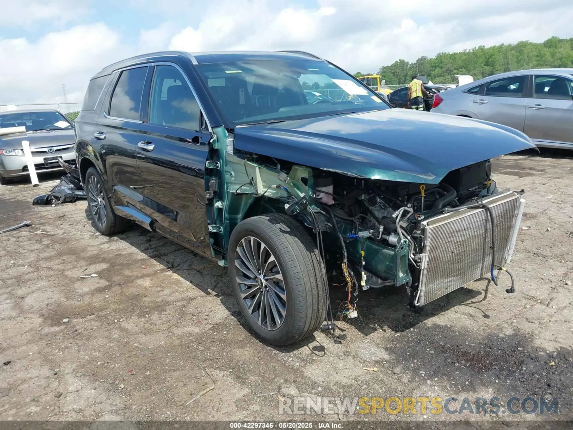 1 fotografías del automóvil dañado KM8R74GE5PU620210 HYUNDAI PALISADE 2023