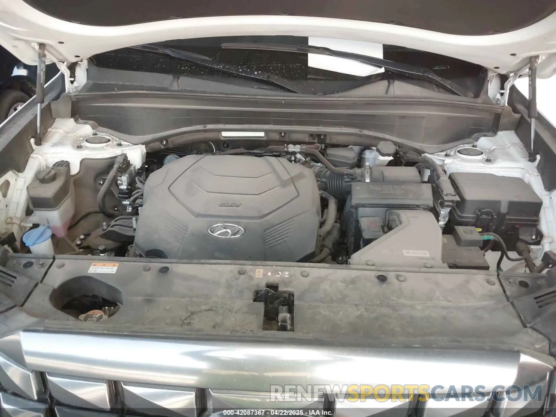 10 fotografías del automóvil dañado KM8R74GE7PU590854 HYUNDAI PALISADE 2023