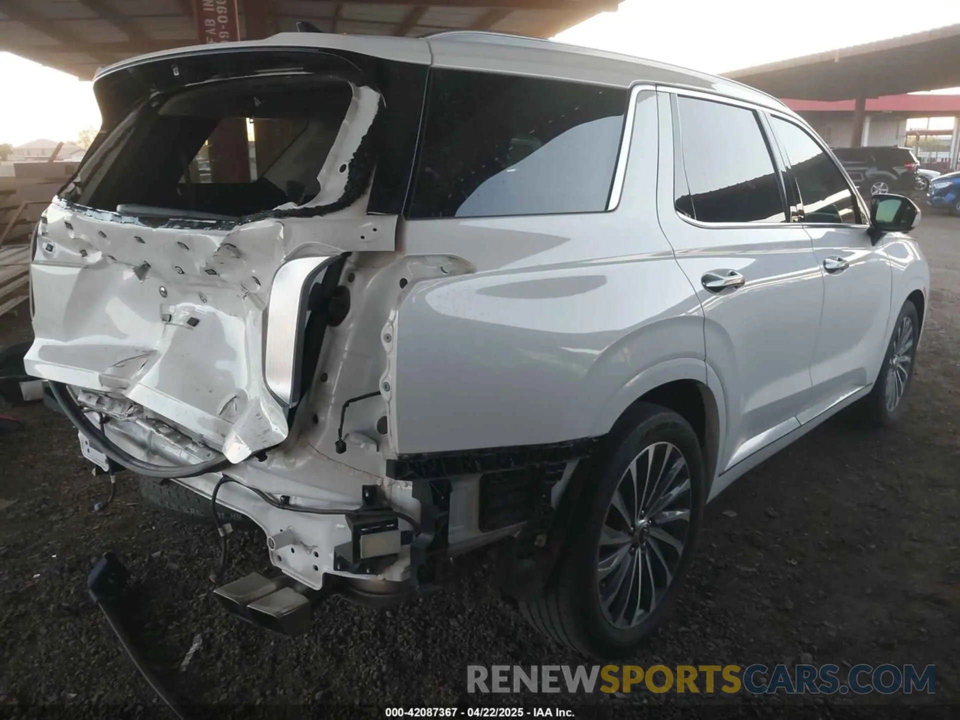4 fotografías del automóvil dañado KM8R74GE7PU590854 HYUNDAI PALISADE 2023