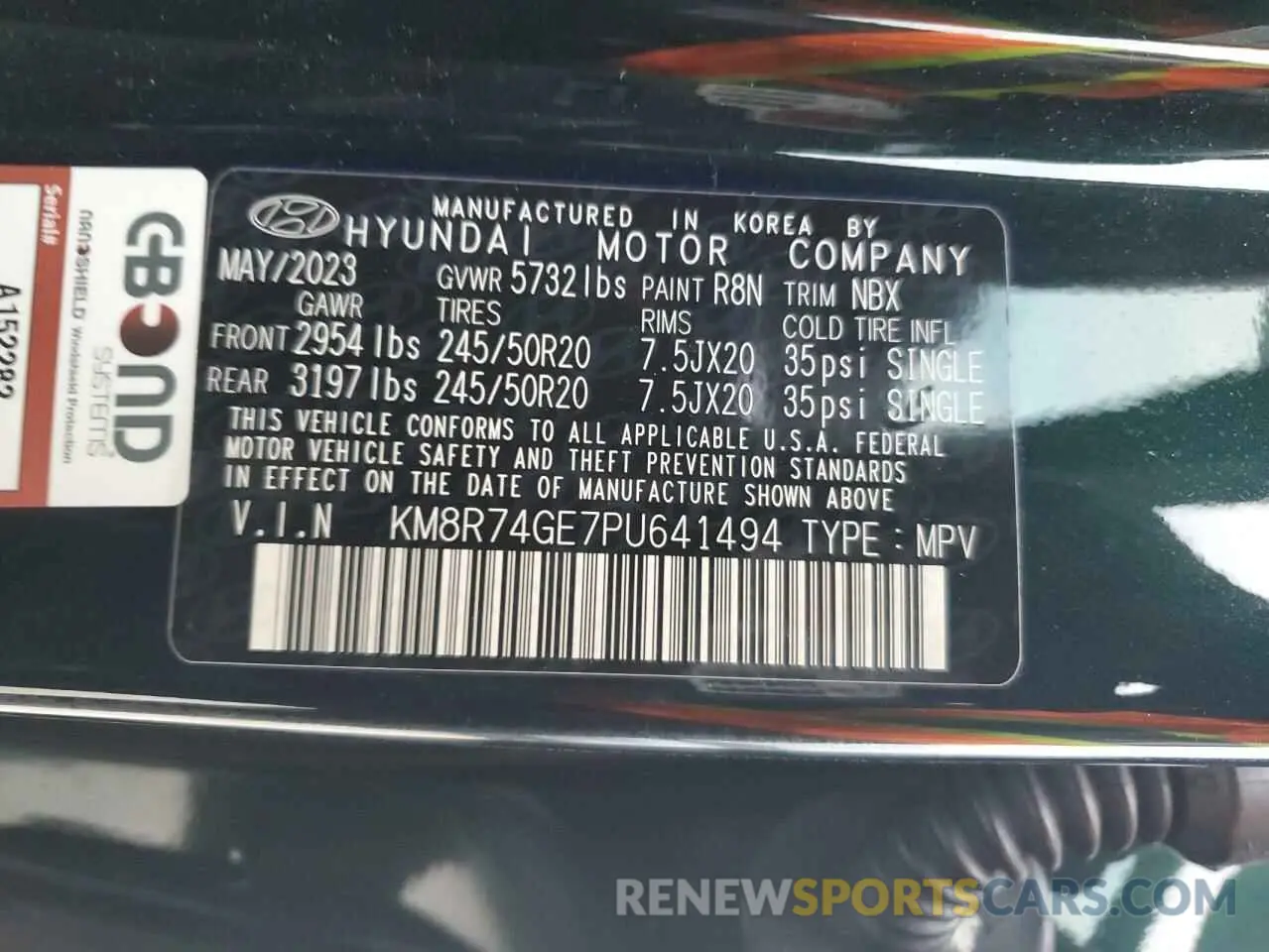 13 fotografías del automóvil dañado KM8R74GE7PU641494 HYUNDAI PALISADE 2023
