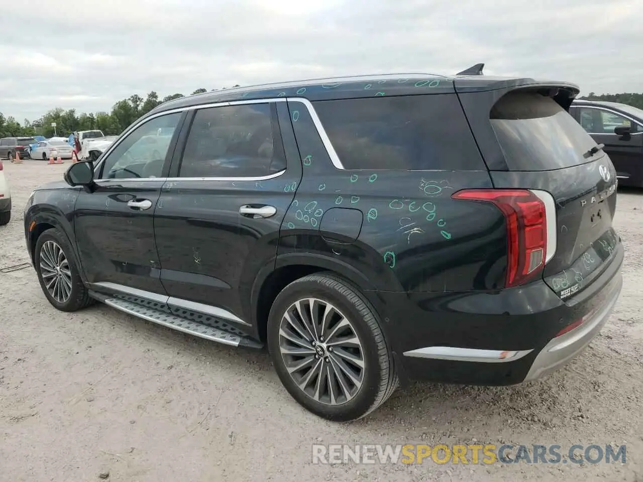 2 fotografías del automóvil dañado KM8R74GE7PU641494 HYUNDAI PALISADE 2023