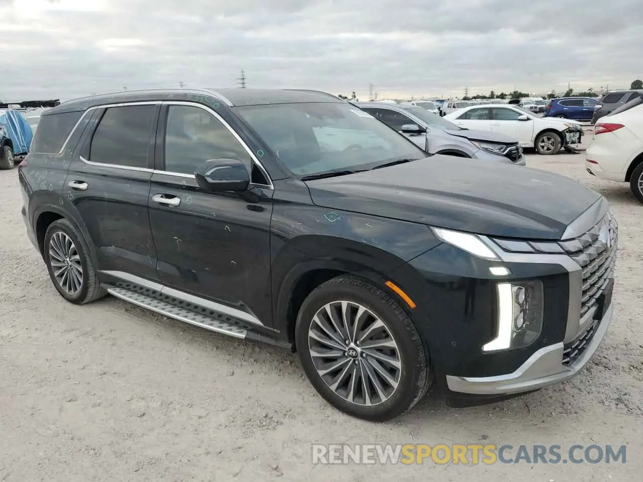 4 fotografías del automóvil dañado KM8R74GE7PU641494 HYUNDAI PALISADE 2023