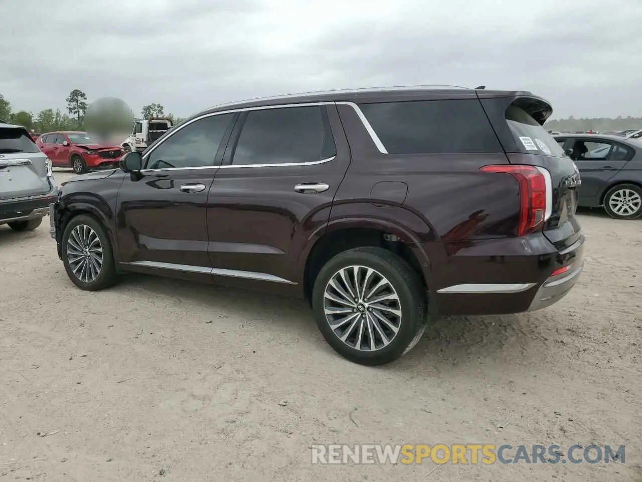 2 fotografías del automóvil dañado KM8R74GE9PU610179 HYUNDAI PALISADE 2023