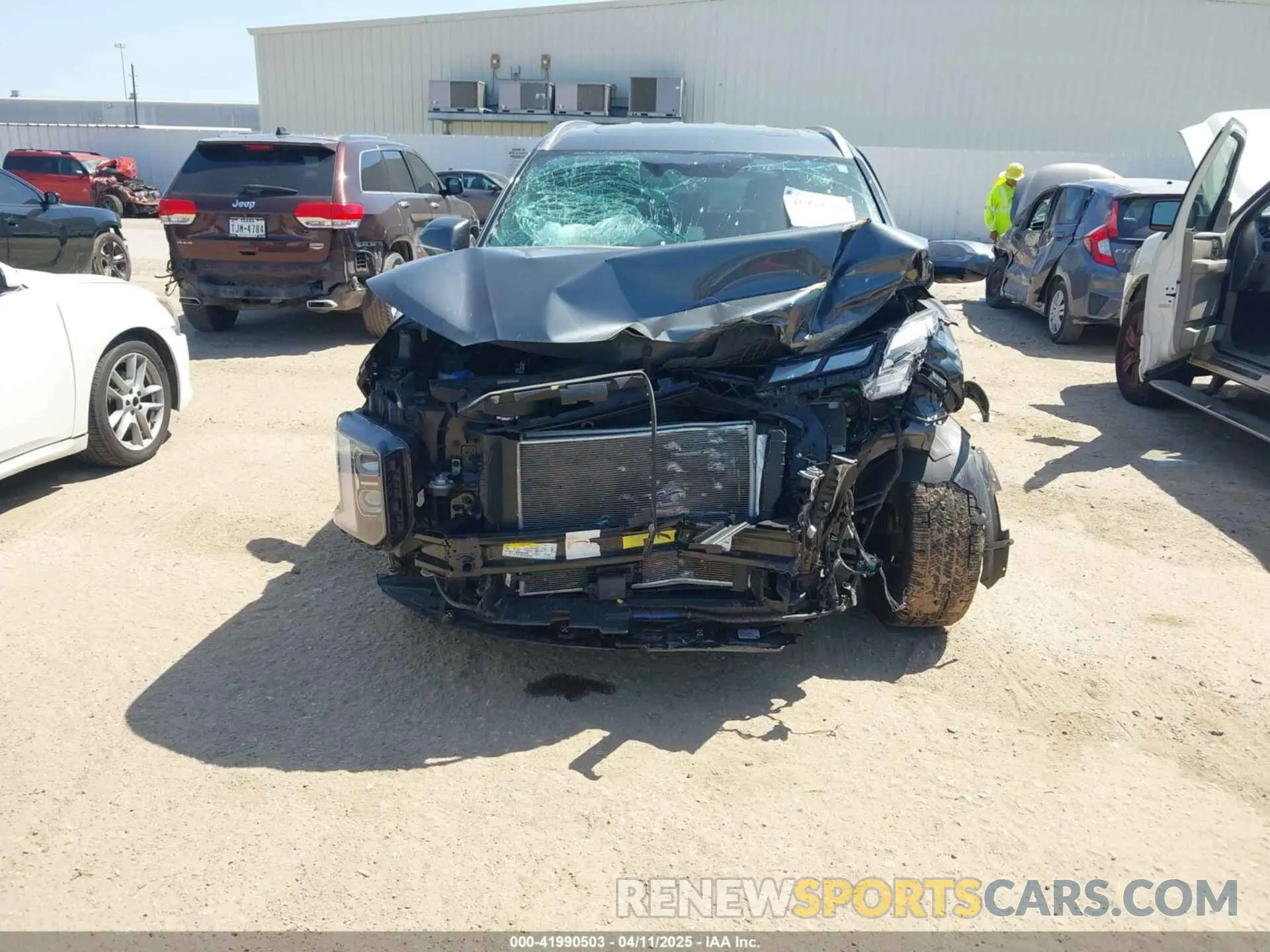12 fotografías del automóvil dañado KM8R74GEXPU517333 HYUNDAI PALISADE 2023