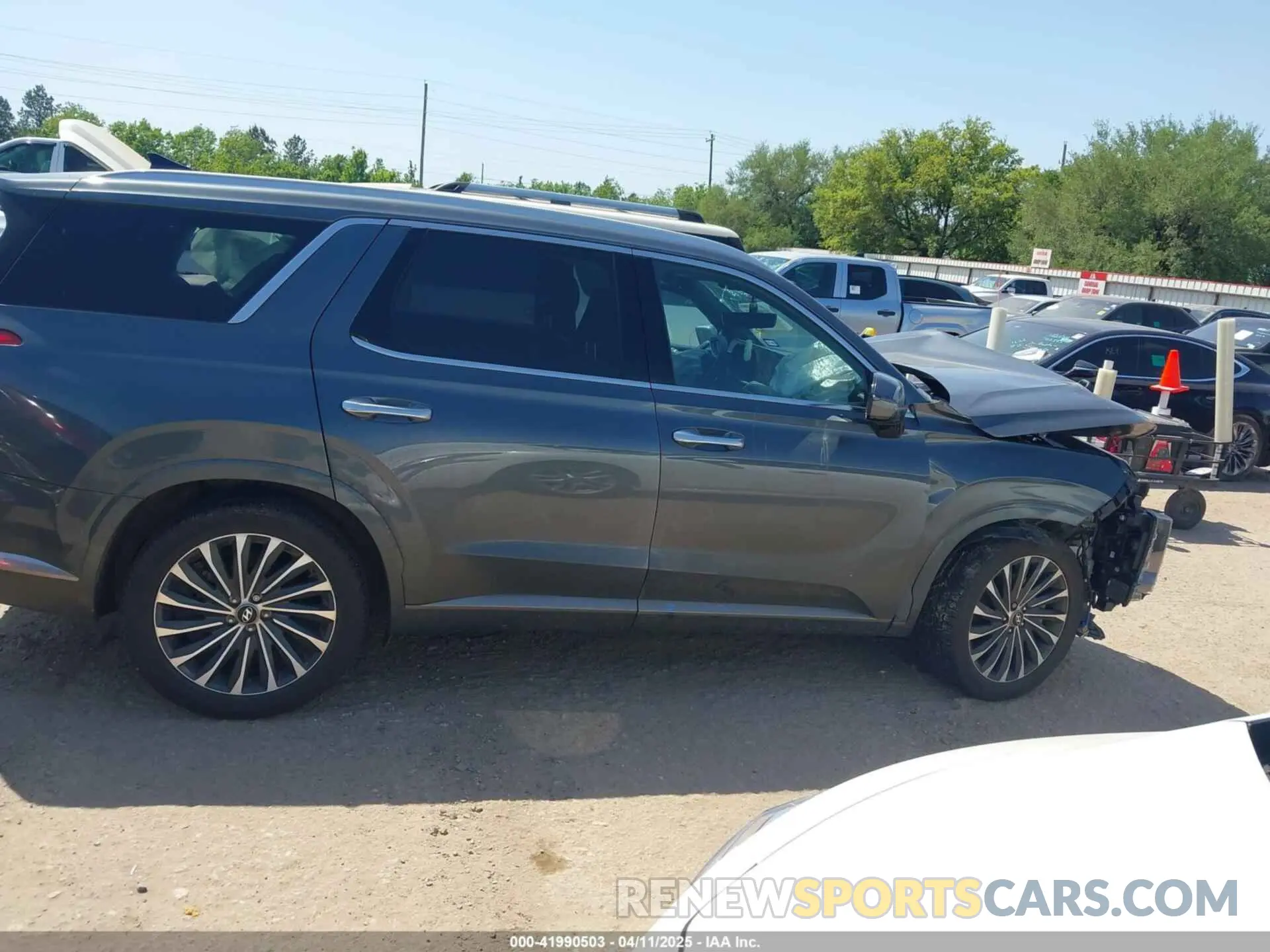 13 fotografías del automóvil dañado KM8R74GEXPU517333 HYUNDAI PALISADE 2023