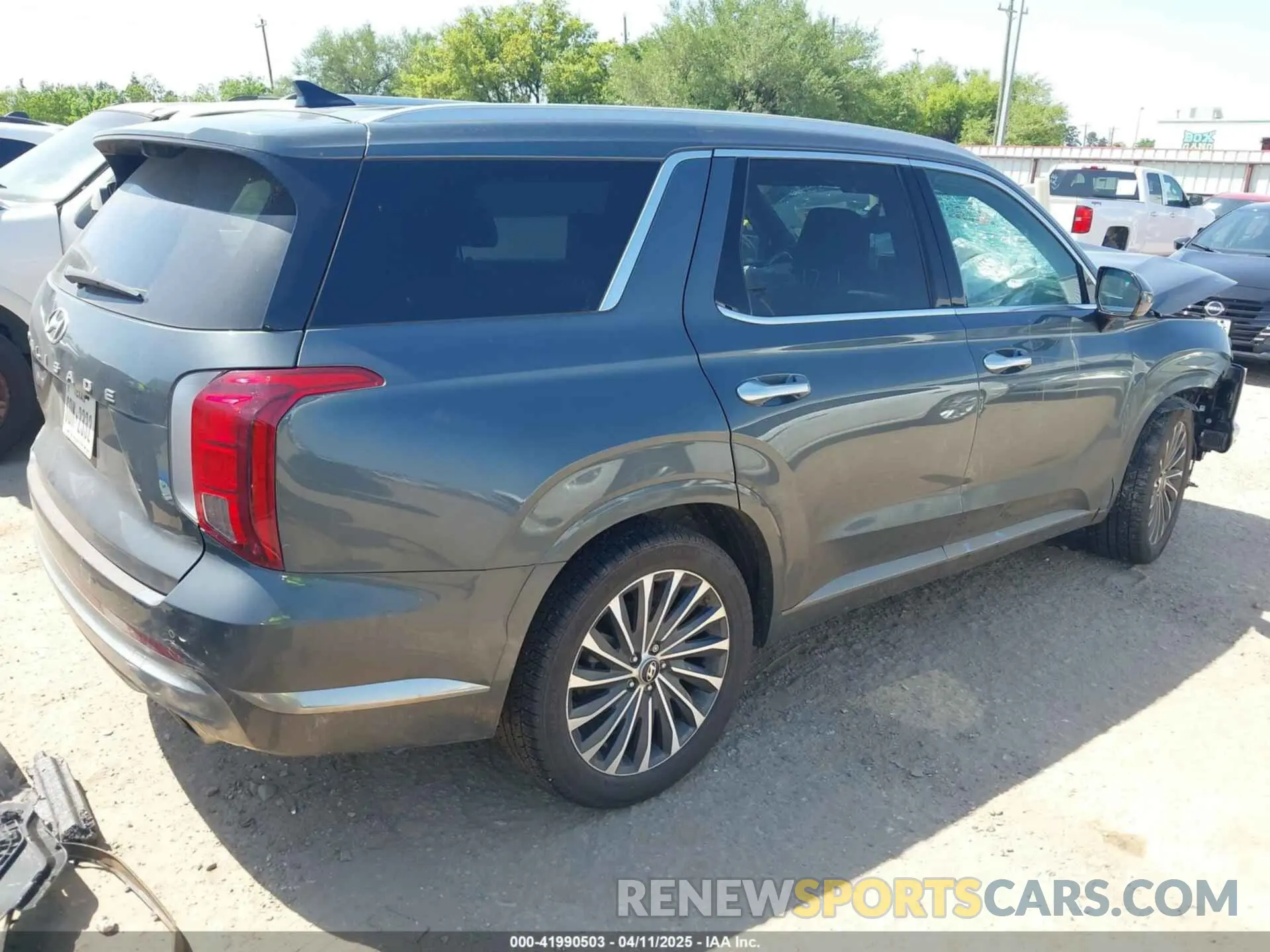 4 fotografías del automóvil dañado KM8R74GEXPU517333 HYUNDAI PALISADE 2023